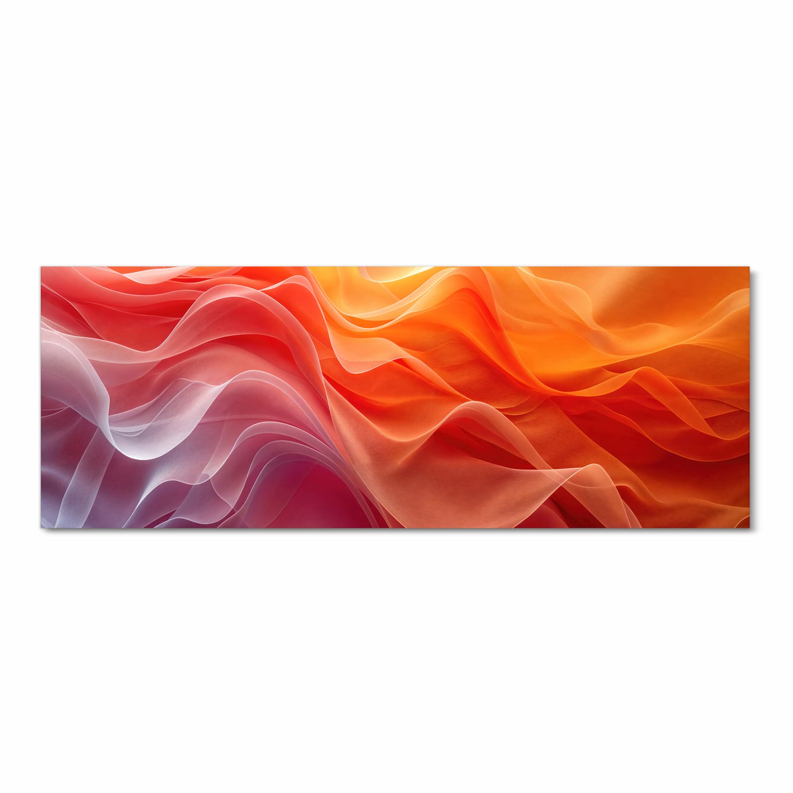 Waschbarer Küchenläufer mit Motiv Sanfte Farbwirbel in Frontansicht für angenehme Haptik