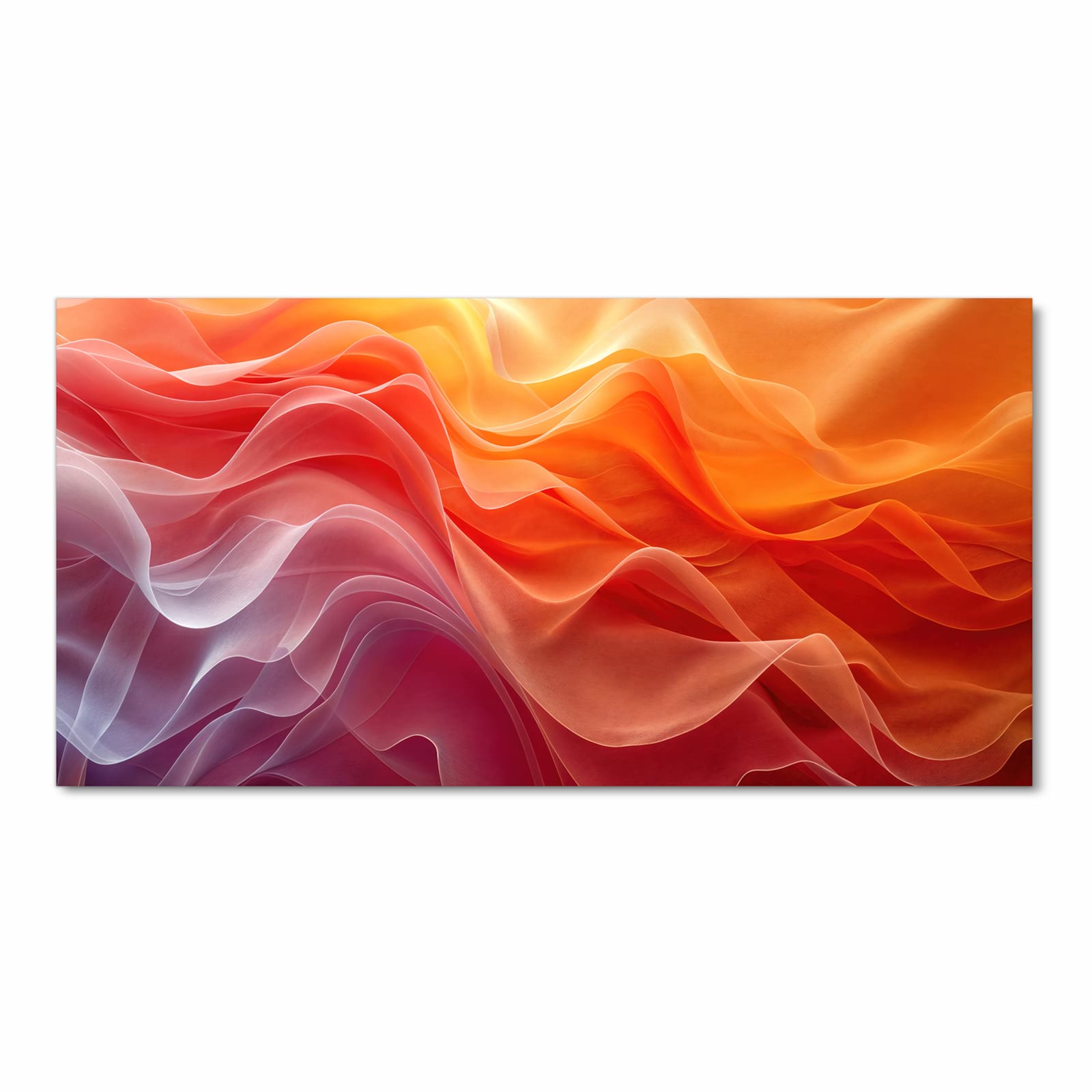 Wasserabweisender Küchenteppich mit Motiv Sanfte Farbwirbel in Frontansicht