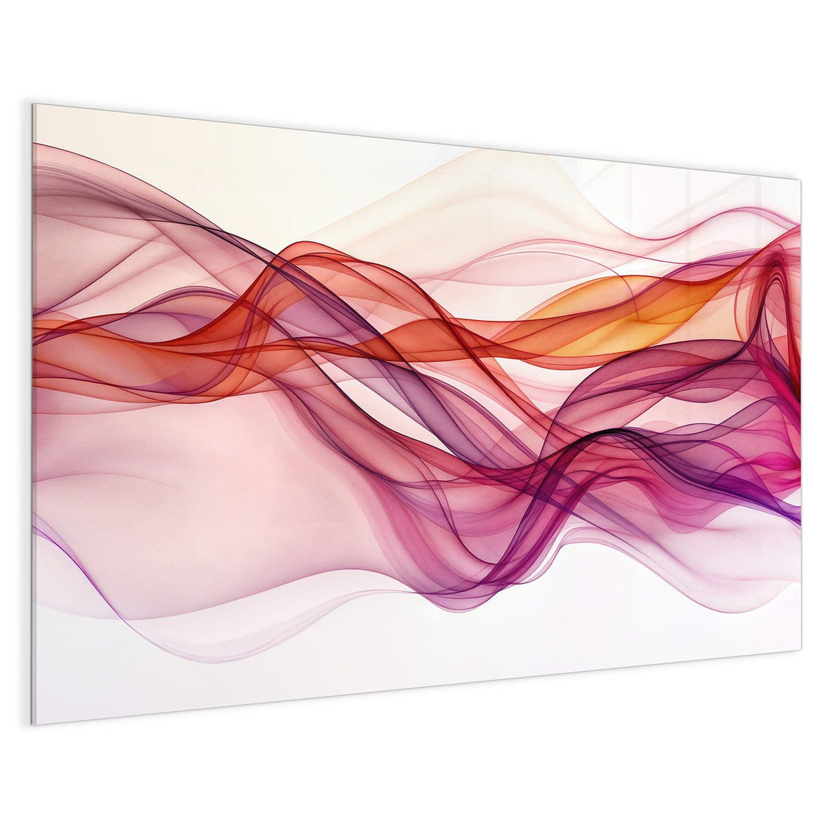 4 mm Glas statt lackiertem Blech – Magnettafel - Magenta Schleier