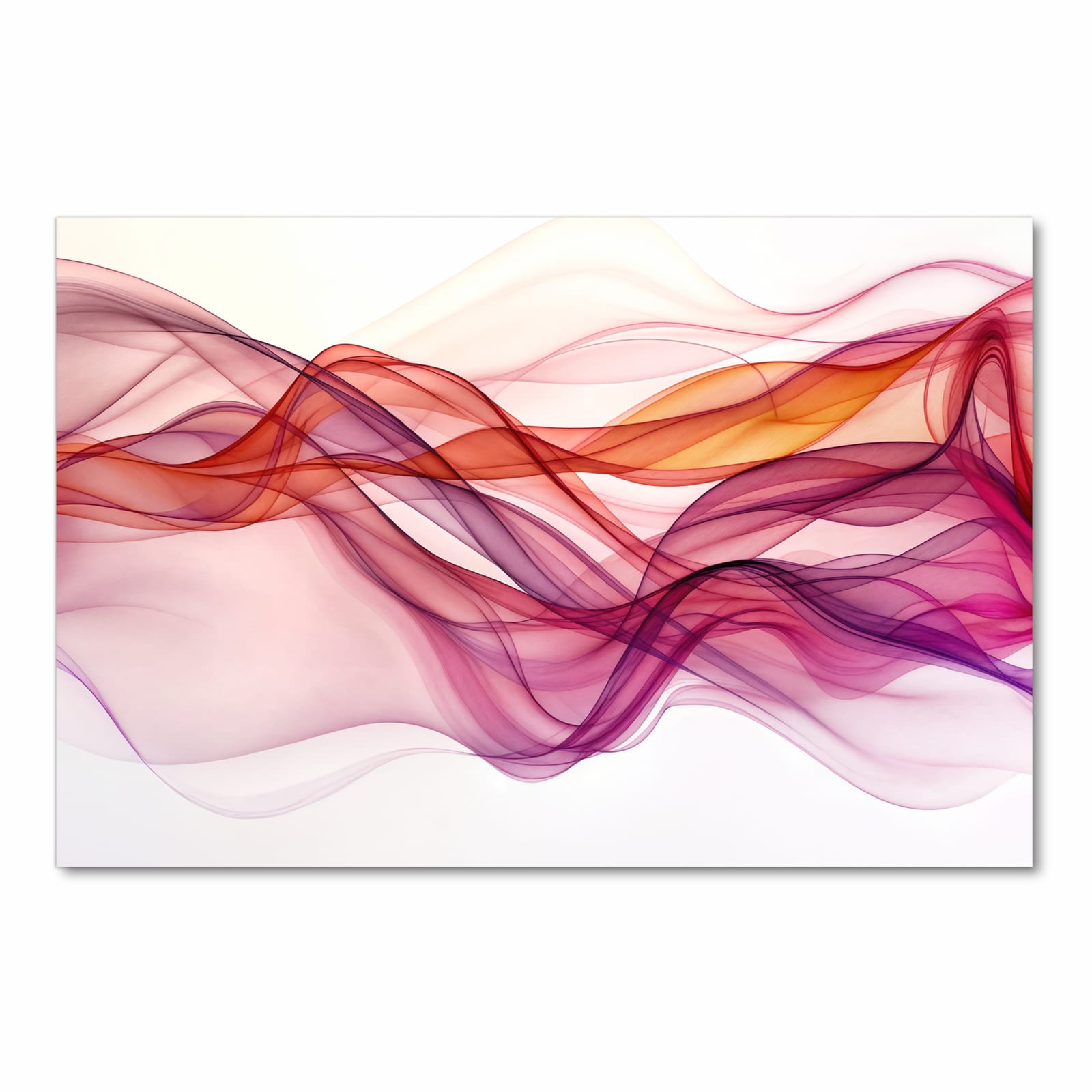 Zeitsparender waschbarer Küchenteppich mit Motiv Farbige Schleier in Frontansicht