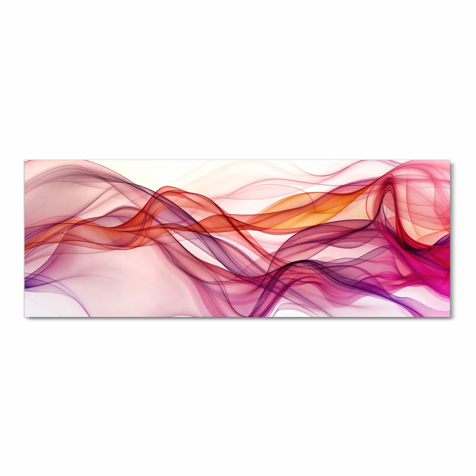 Waschbarer Küchenteppich mit Motiv Farbige Schleier in Frontansicht für Trittkomfort