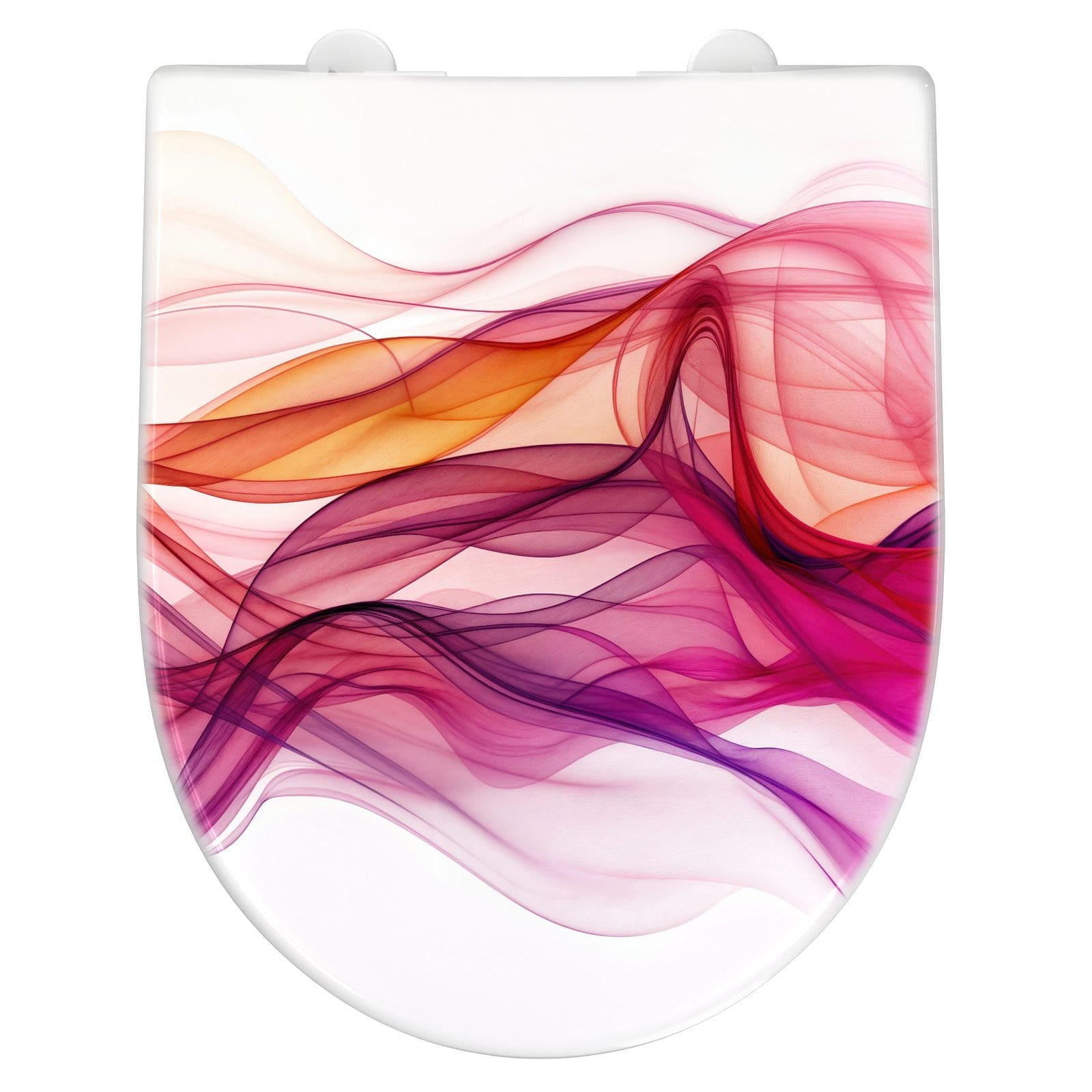 WC-Sitz mit Absenkautomatik Farbige Schleier