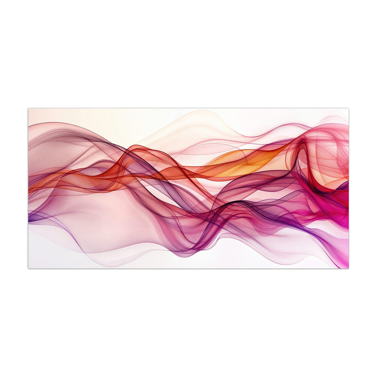 Küchenrückwand aus Glas Magenta Schleier im Hochformat, Motiv bildfüllend von vorn