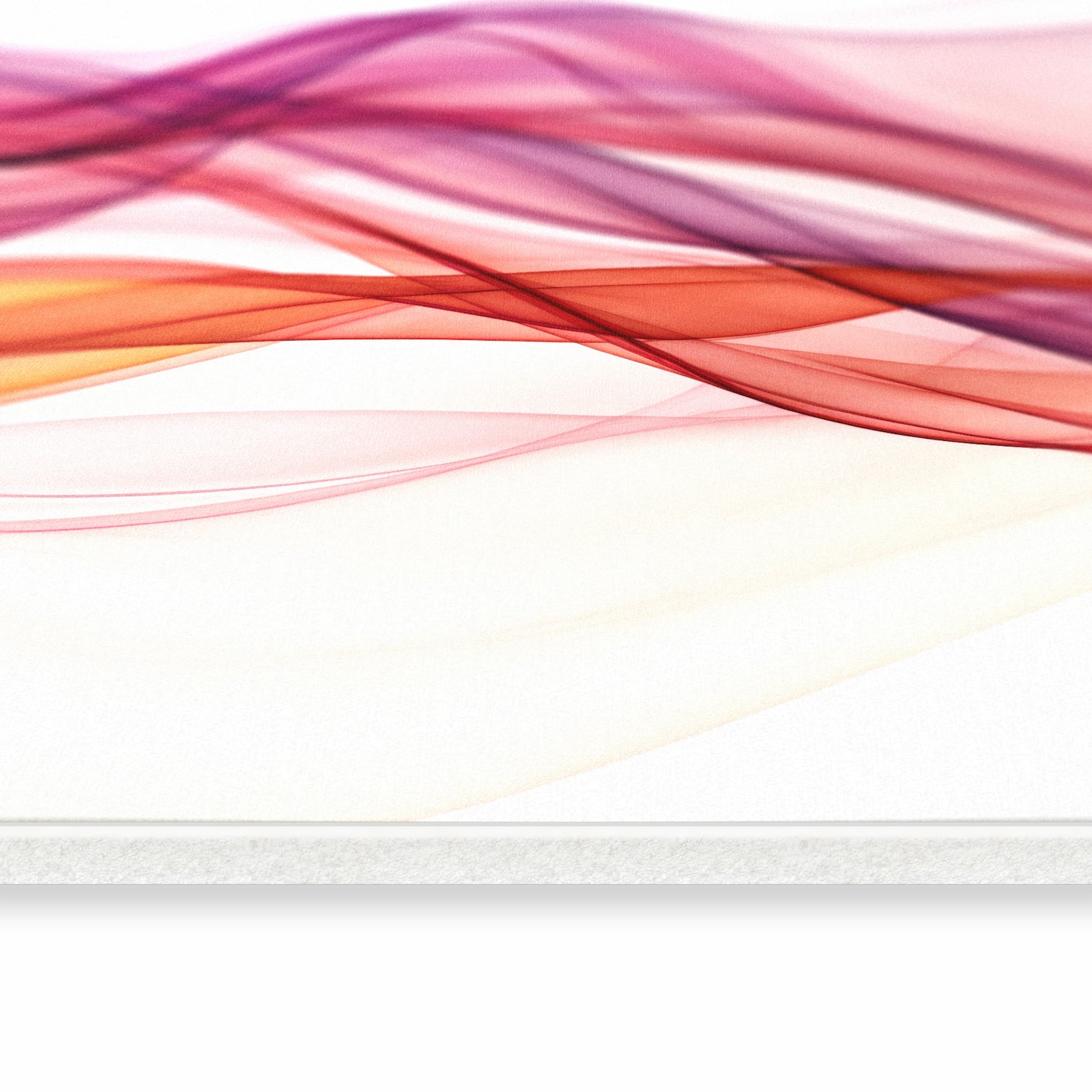 Abriebfester Küchenläufer nach Maß mit Motiv Farbige Schleier in seitlicher Ansicht