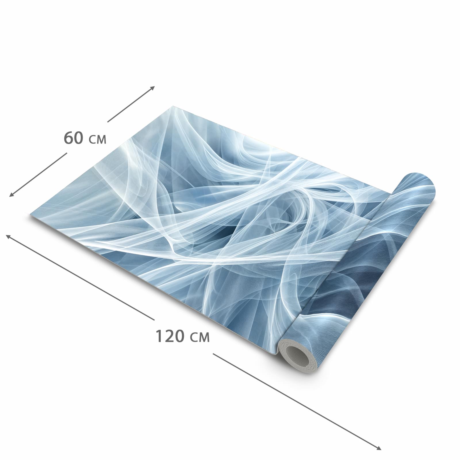 Schmutzabweisender Läufer Eingangsbereich mit Motiv Transparente Schleier in der Grösse 90x240 cm
