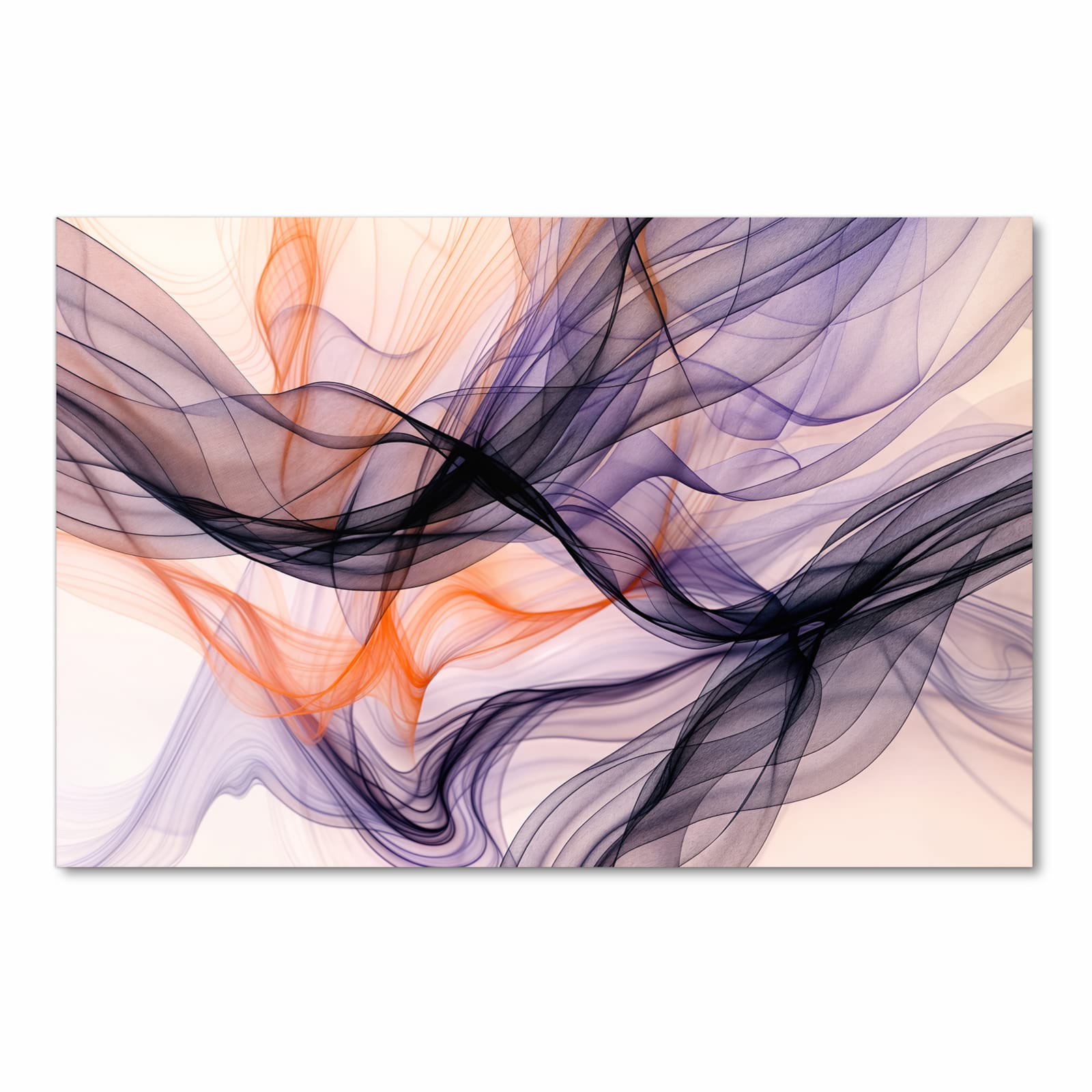 Fleckenresistenter Küchenläufer mit Motiv Abstrakte Bewegung in Frontansicht