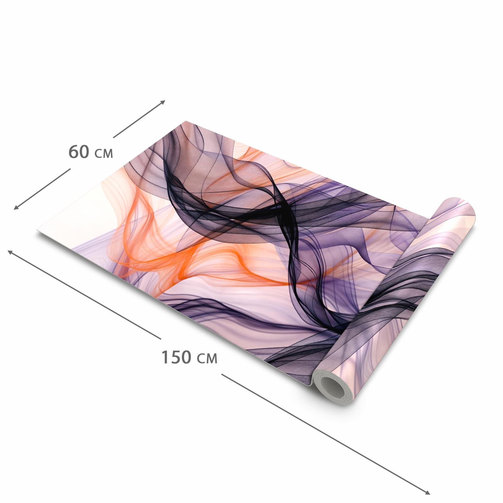 Küchenläufer mit Motiv Abstrakte Bewegung in der Grösse 90x180 cm für Ordnung