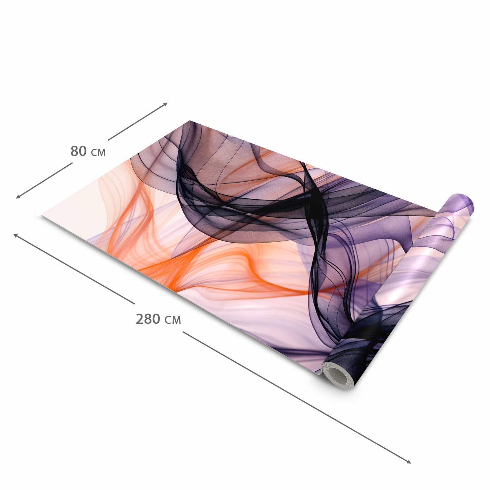 UV-beständiger Küchenläufer mit Motiv Abstrakte Bewegung in der Grösse 90x240 cm