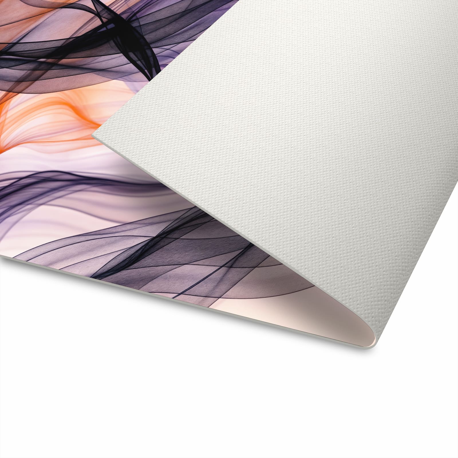 Bodenschonender rutschfester Küchenläufer mit Motiv Abstrakte Bewegung in Unterseite