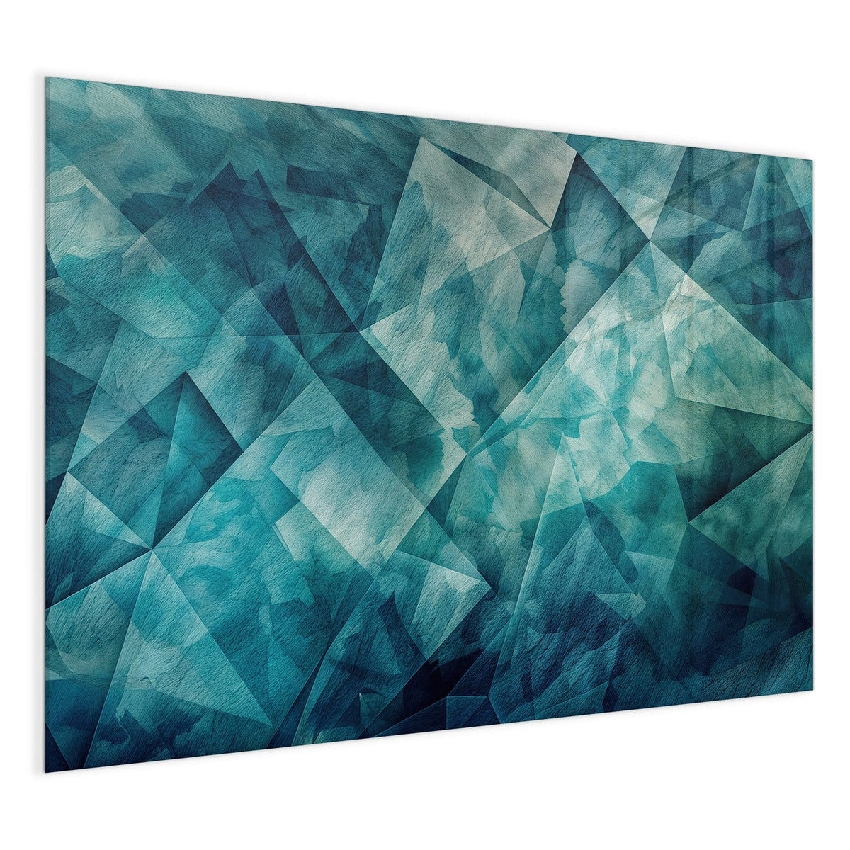 4 mm Glas statt lackiertem Blech – Glas Magnettafel - Abstrakte Geometrie