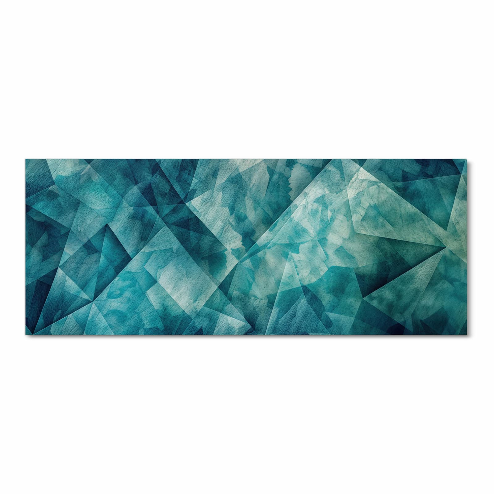 Waschbarer rutschfester Küchenläufer mit Motiv Abstrakte Geometrie in Frontansicht