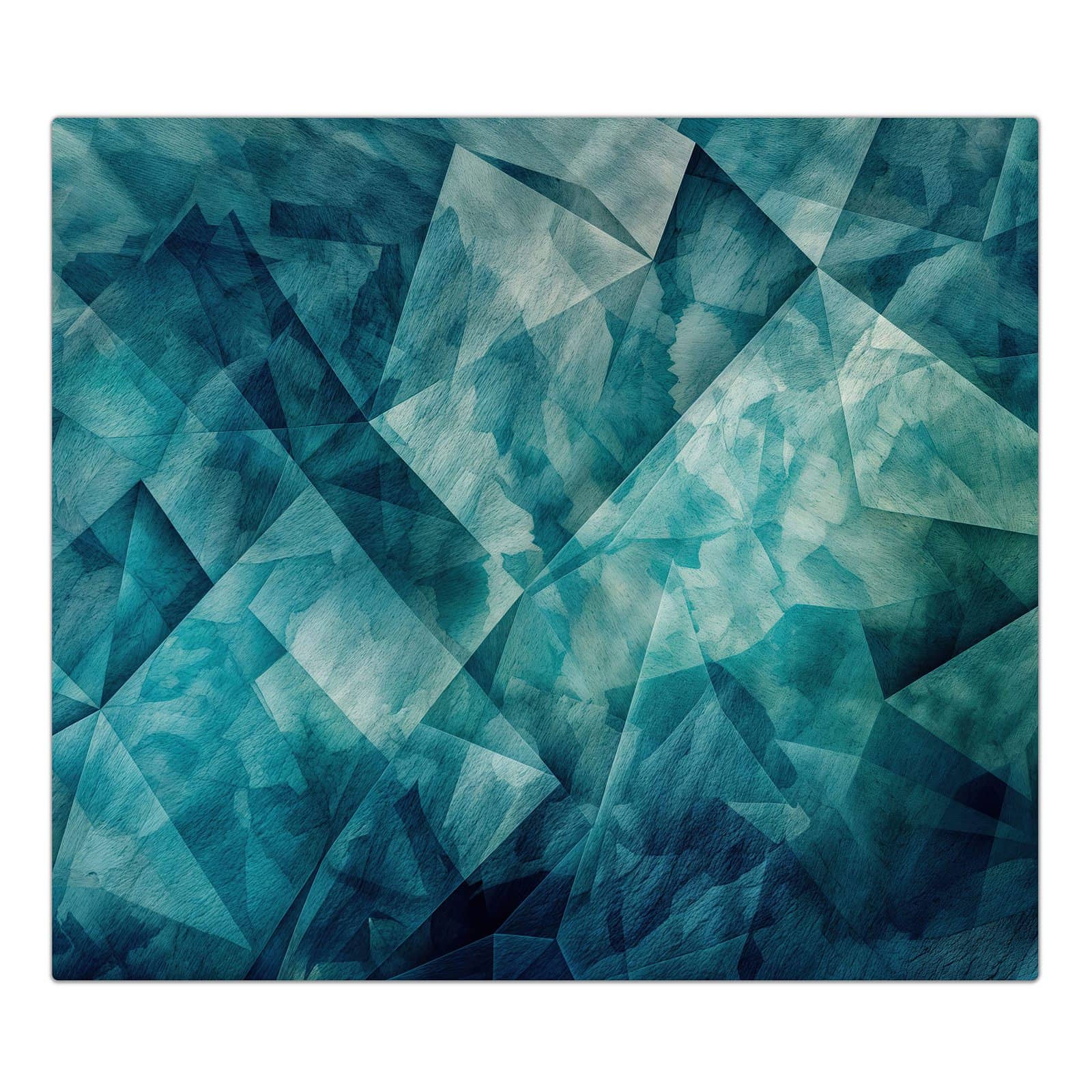 1-teilige Herdabdeckplatten für Ceranfeld mit Abstrakte Geometrie-Motiv in der Frontansicht #grösse_1-Teilig (60x52cm)