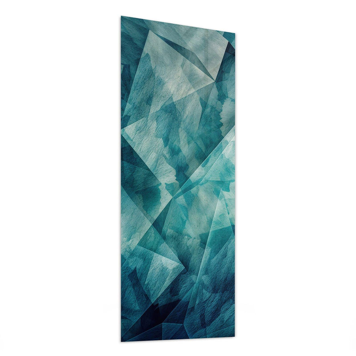 Glasbild Abstrakte Geometrie von der Seite, 4 mm Echtglas