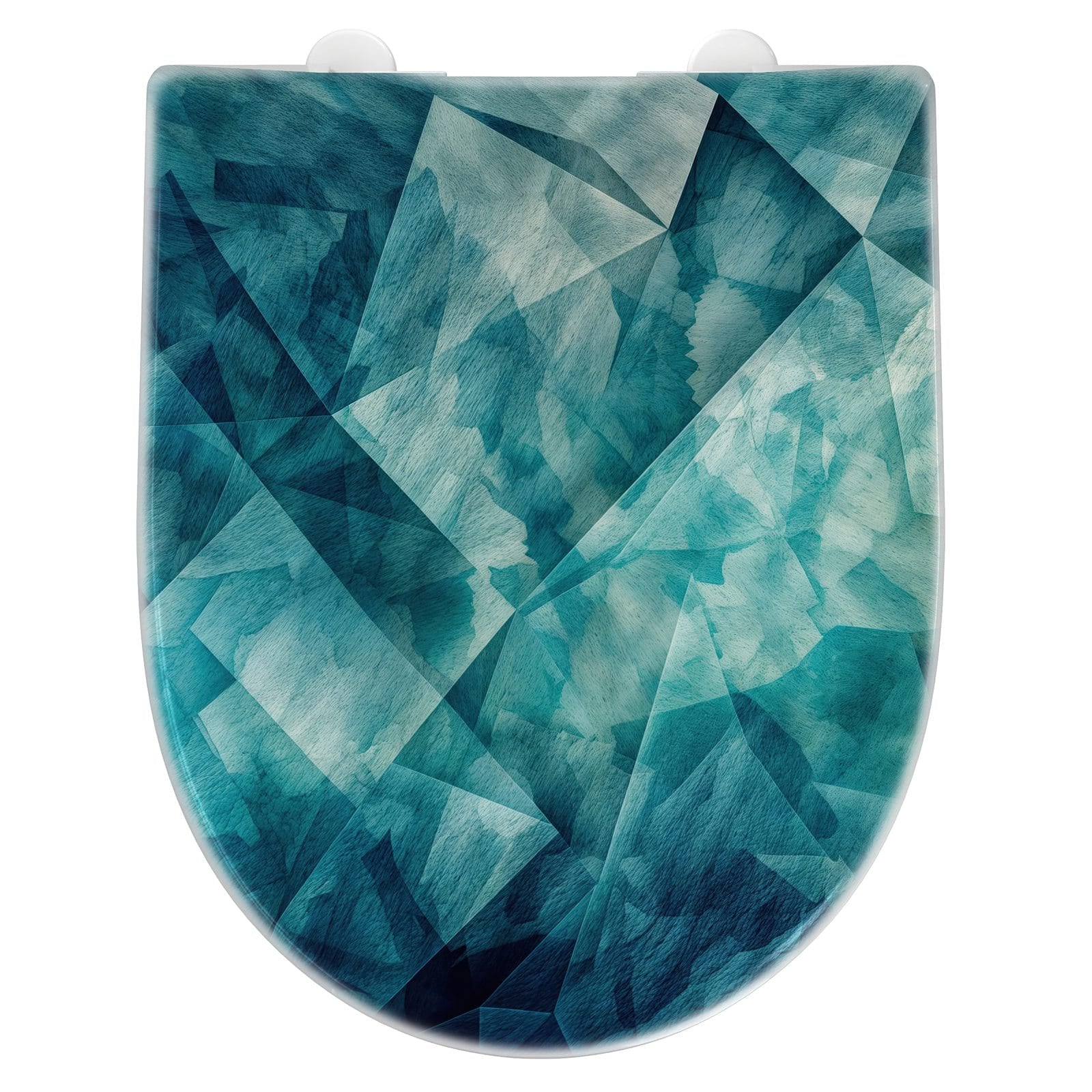 WC-Sitz mit Absenkautomatik Abstrakte Geometrie