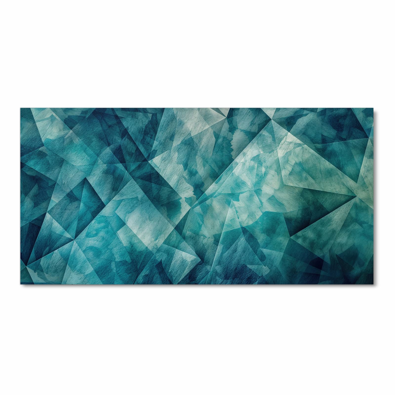 Strapazierfähiger waschbarer Küchenläufer mit Motiv Abstrakte Geometrie in Frontansicht