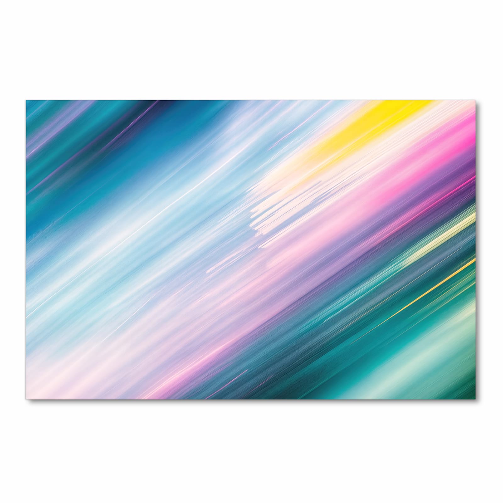 Komfortabler Küchenläufer mit Motiv Farbiges Streifenmuster in Frontansicht