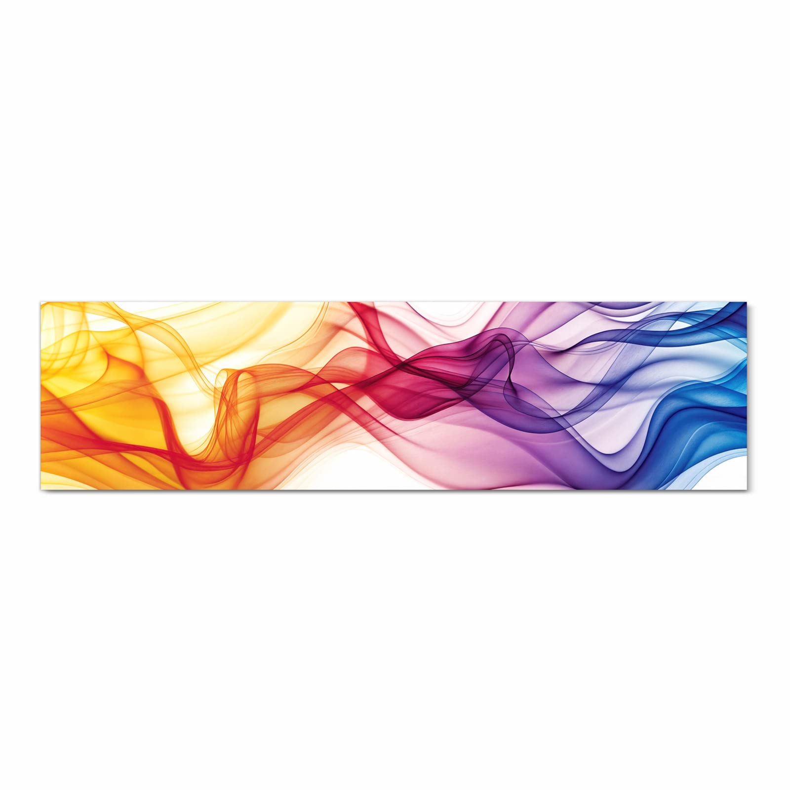 Rutschfester Küchenteppich mit Motiv Wellen von Farbige in Frontansicht für Trittkomfort