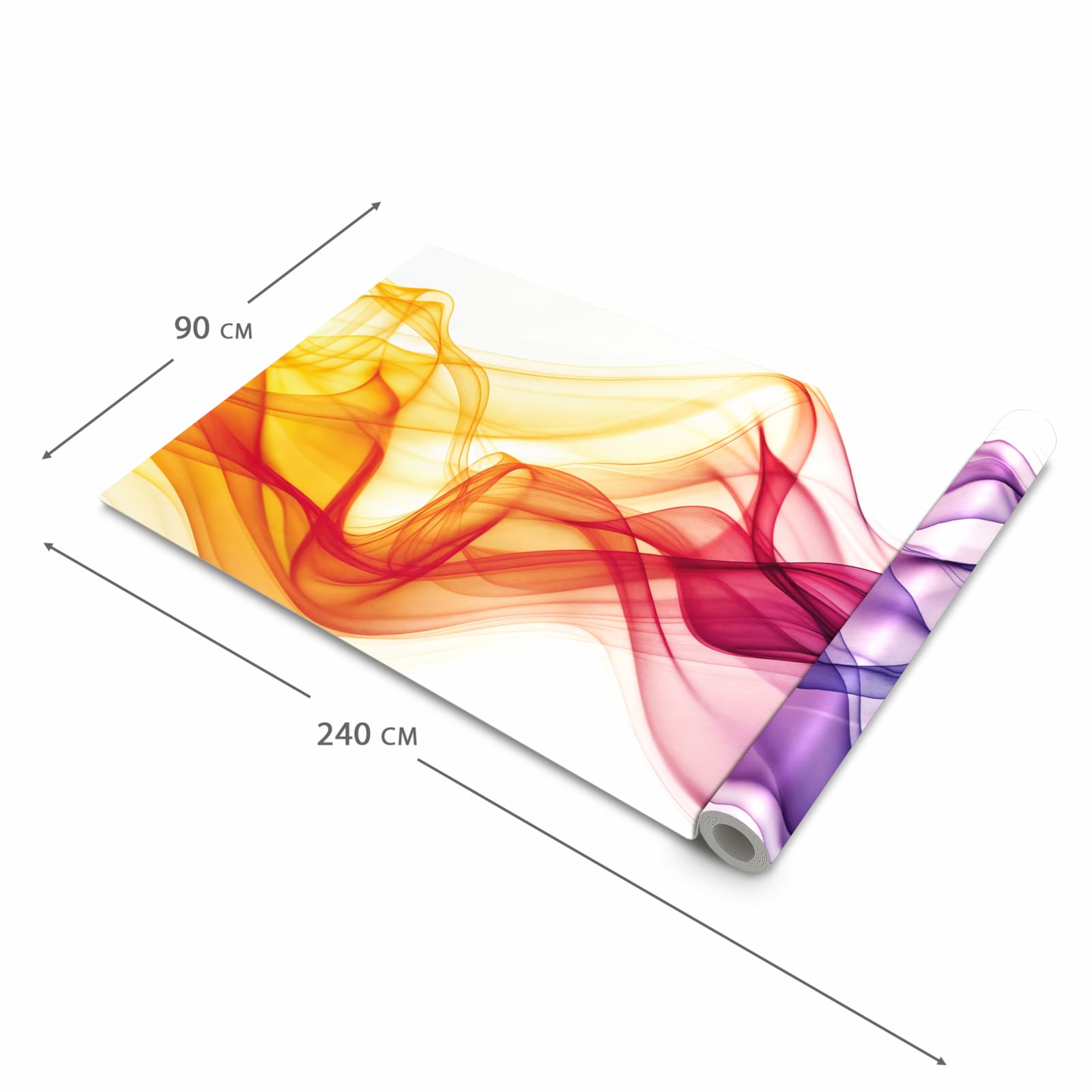Küchenteppich mit Motiv Wellen von Farbige in der Grösse 80x300 cm für Ordnung & Übersicht