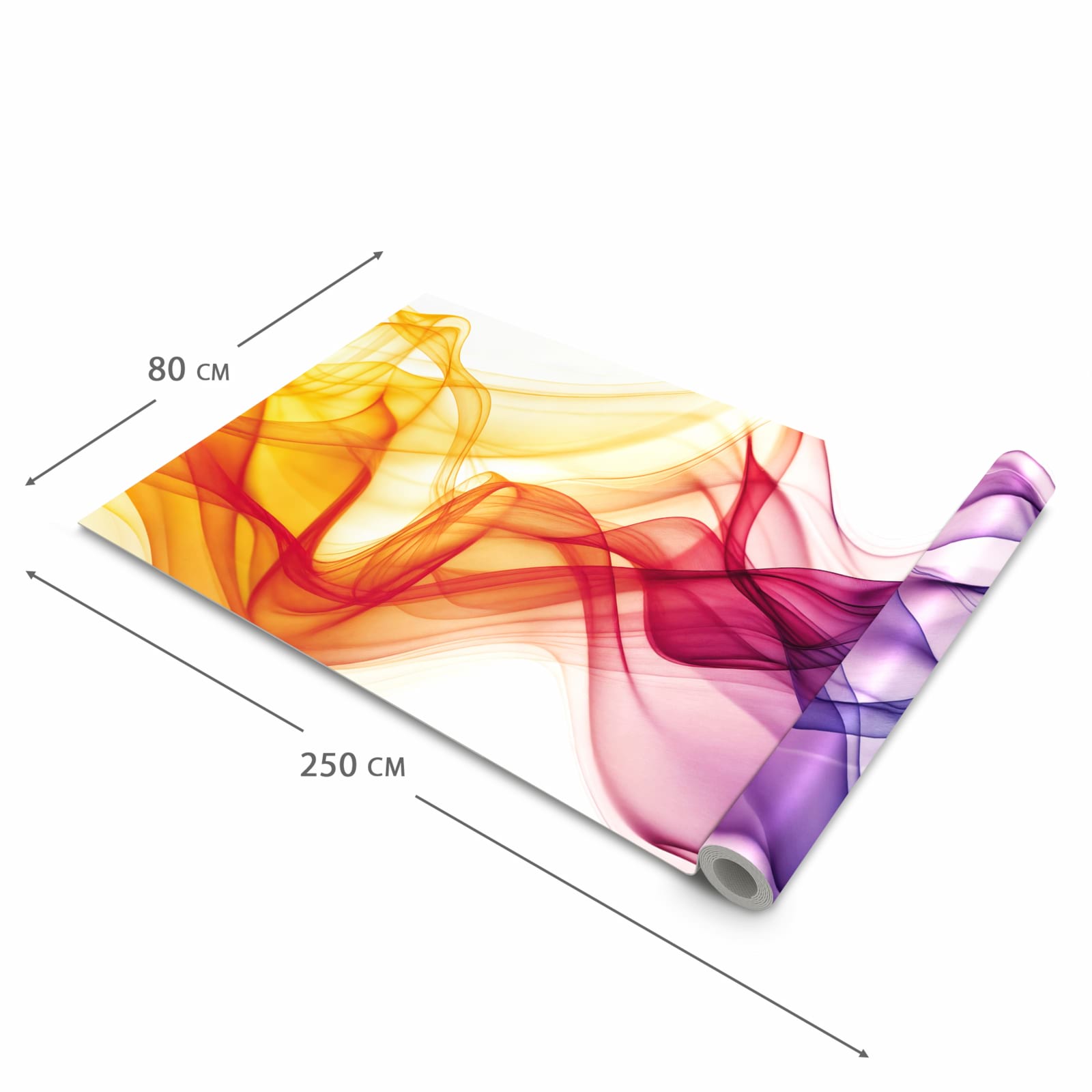 Langlebiger Küchenteppich mit Motiv Wellen von Farbige in der Grösse 80x300 cm