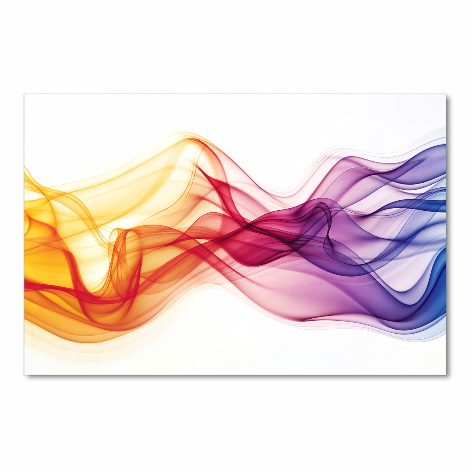 Geräuschdämpfender Küchenteppich mit Motiv Wellen von Farbige in Frontansicht