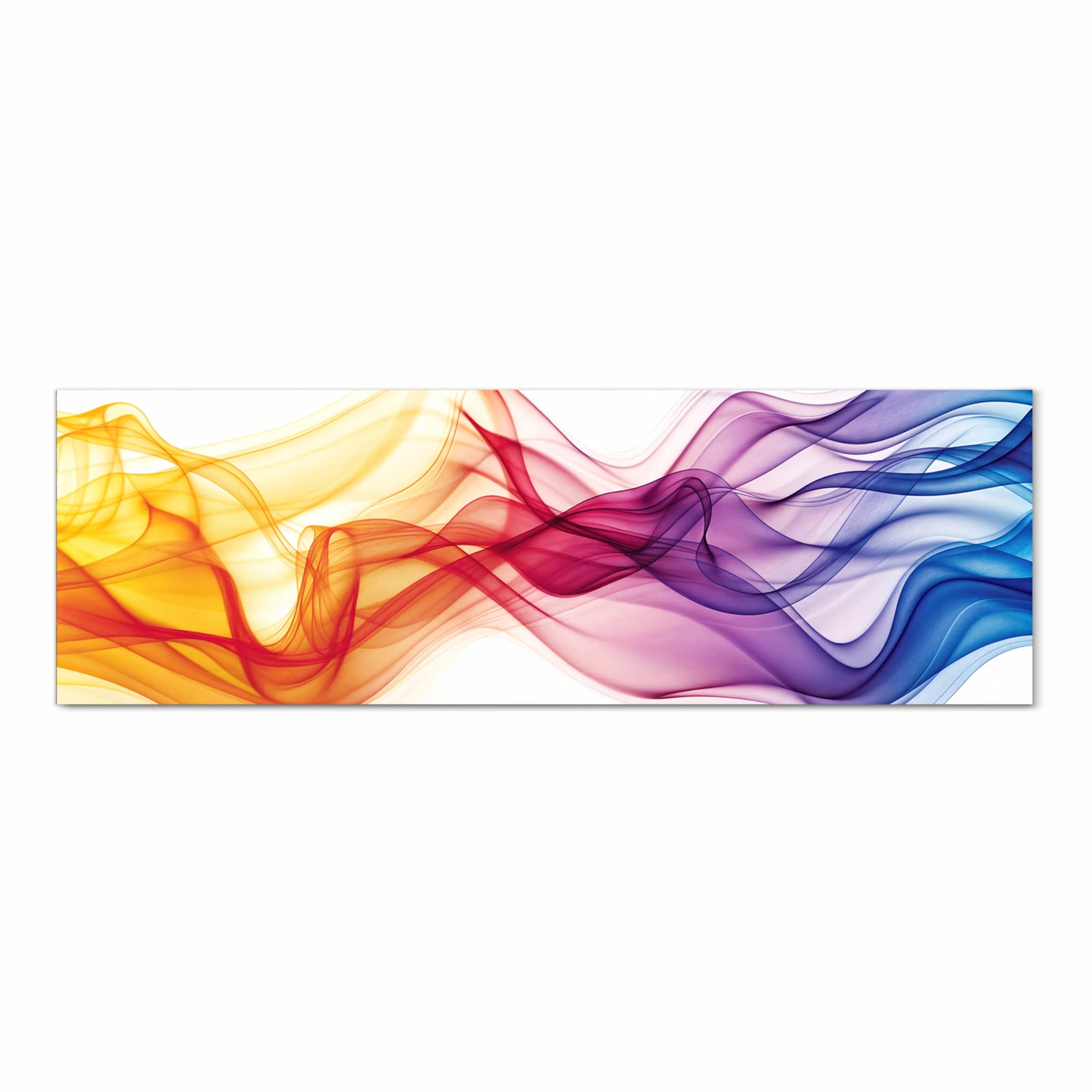 Abriebfester Küchenteppich mit Motiv Wellen von Farbige in Frontansicht - waschbar