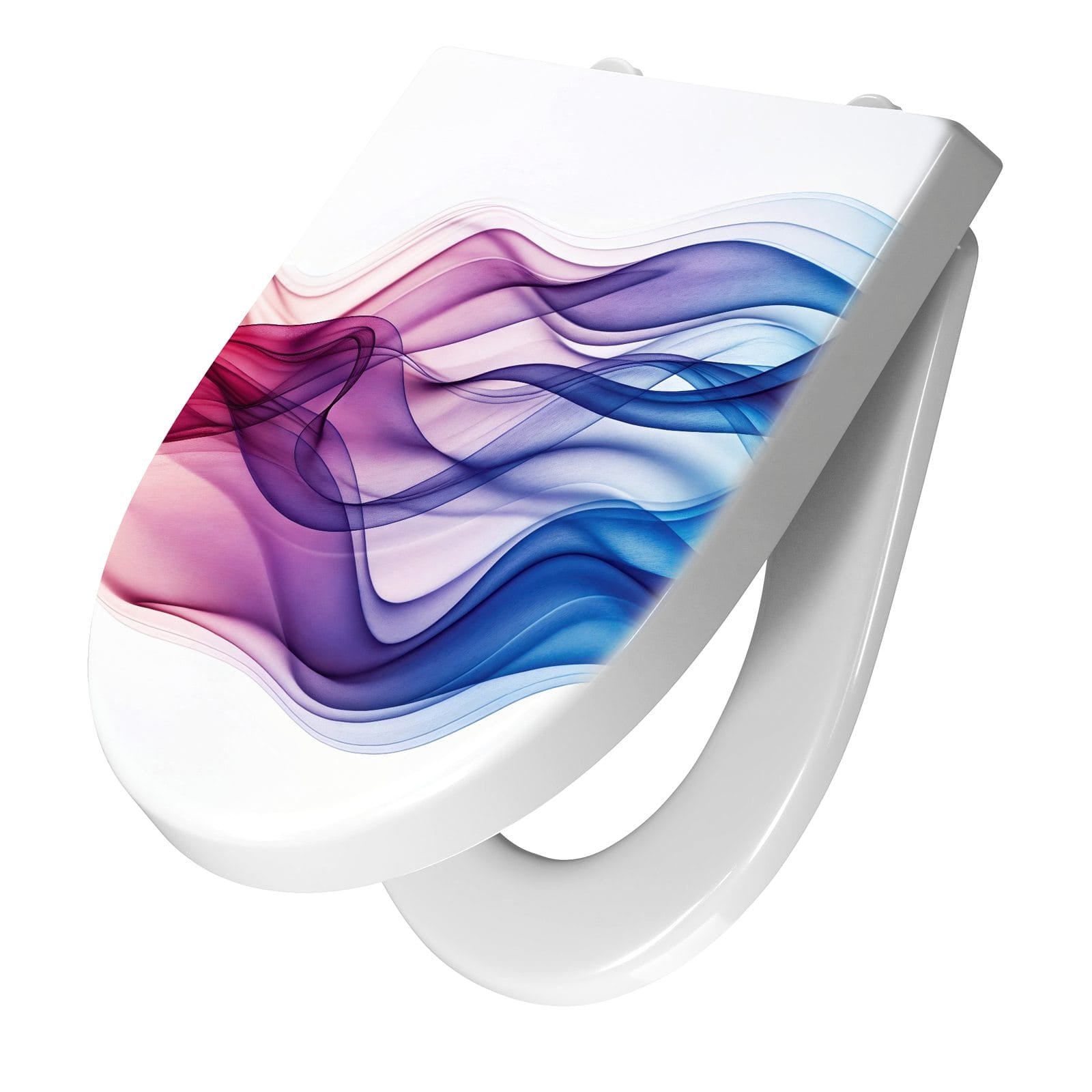 WC-Sitz mit Absenkautomatik Wellen von Farbige