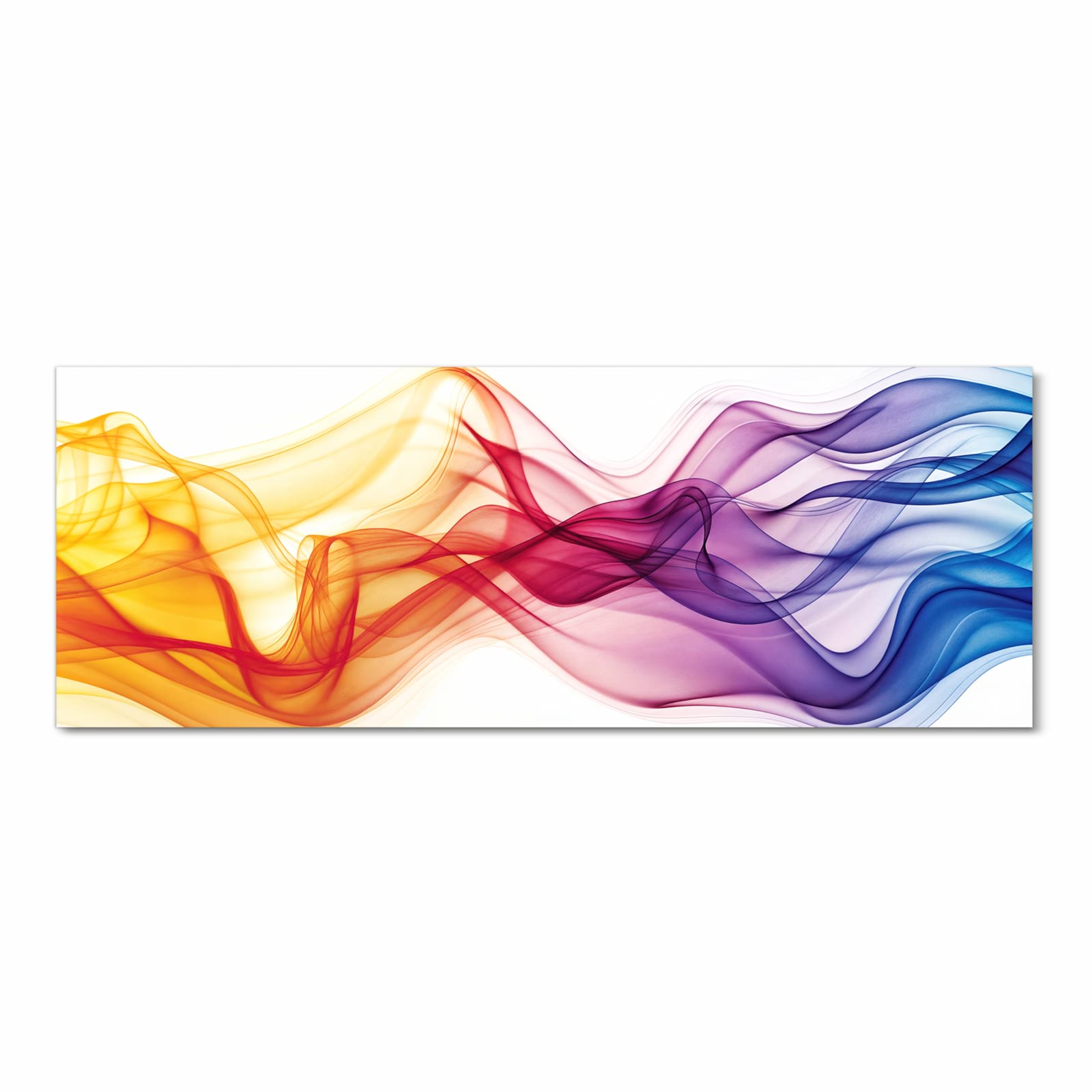 Wasserabweisender Küchenteppich mit Motiv Wellen von Farbige in Frontansicht