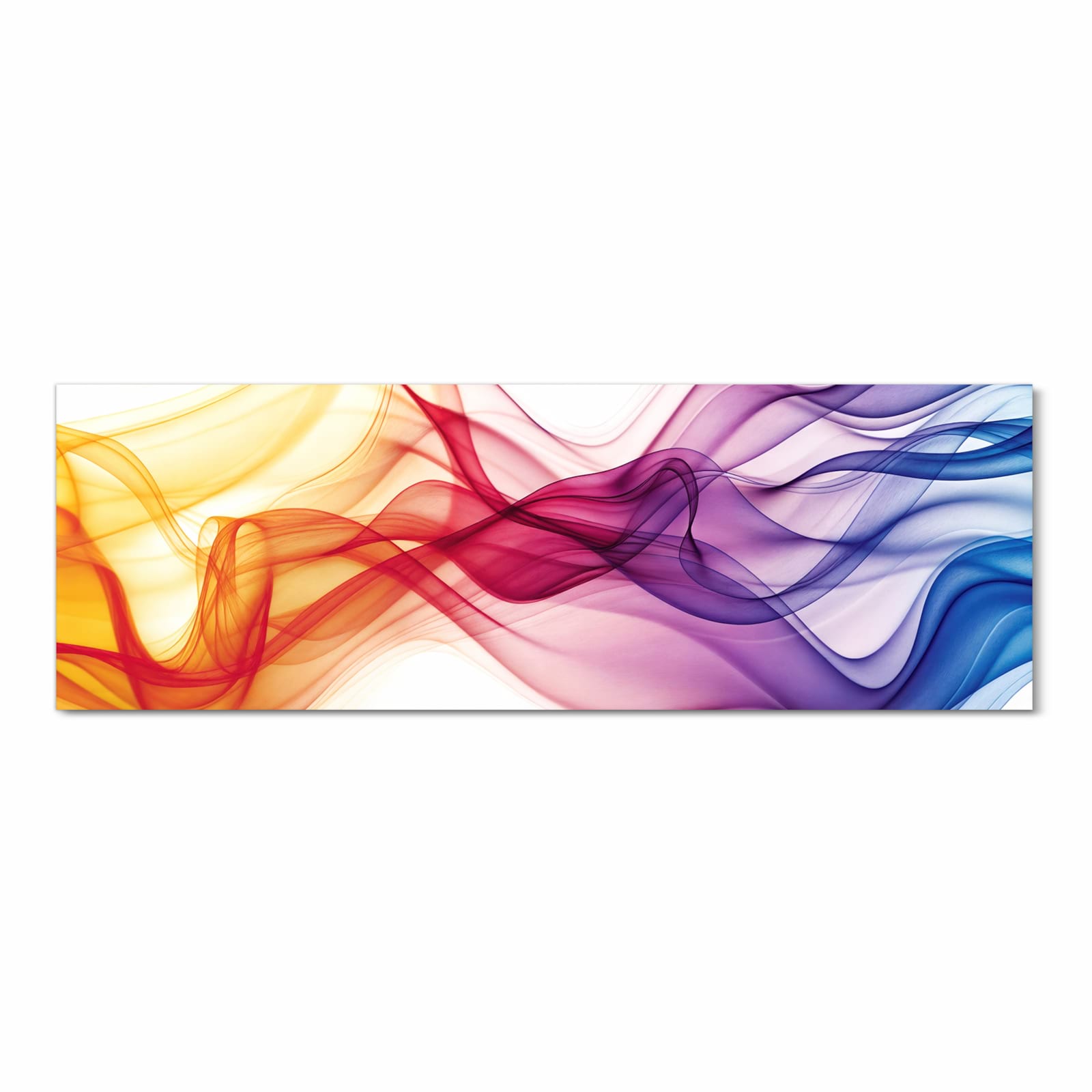 Farbbeständiger Teppich für Esstisch mit Motiv Wellen von Farbige in Frontansicht