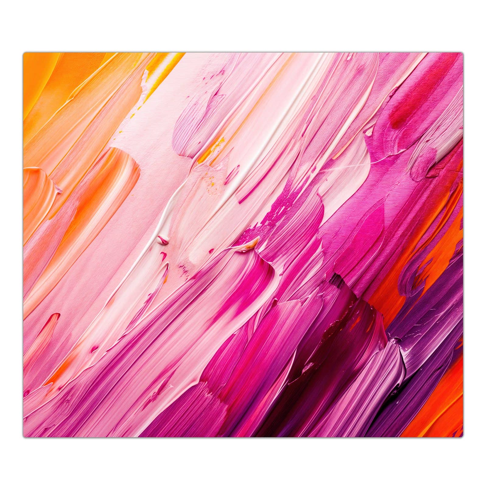 1-teilige Herdabdeckung mit Pinselstriche-Motiv in der Frontansicht #grösse_1-Teilig (60x52cm)