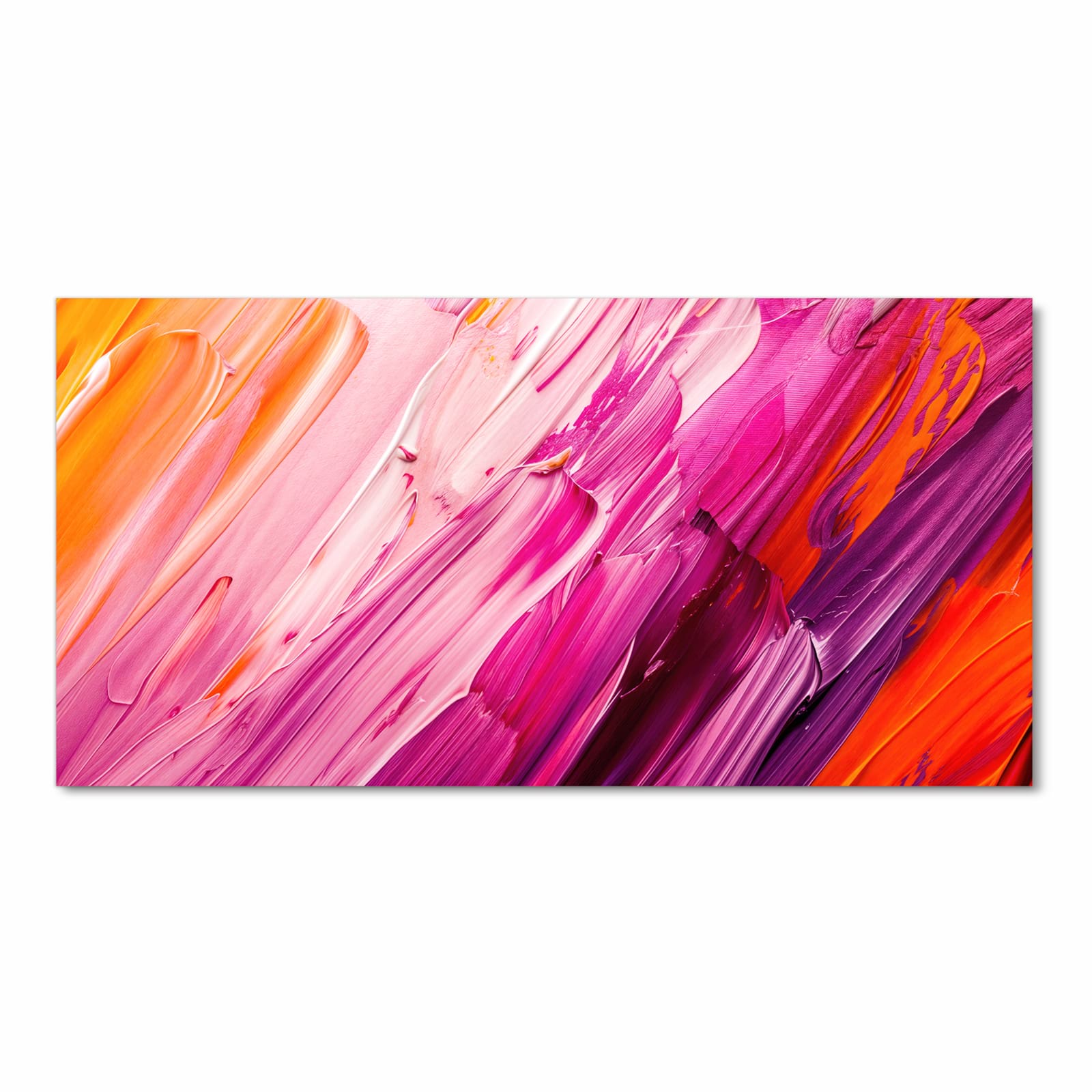 Komfortabler waschbarer Küchenteppich mit Motiv Pinselstriche in Frontansicht