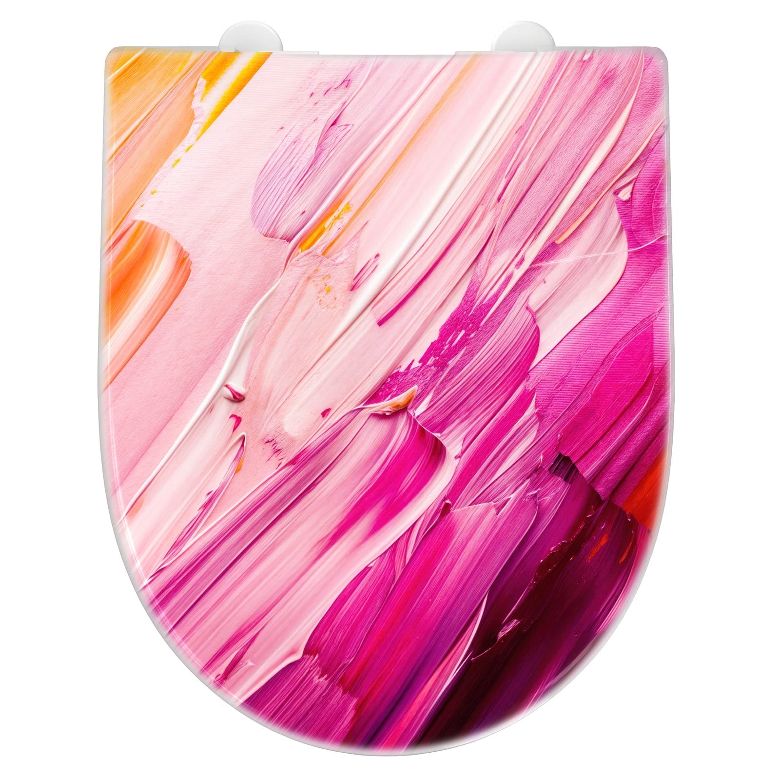 WC-Sitz mit Absenkautomatik Pinselstriche