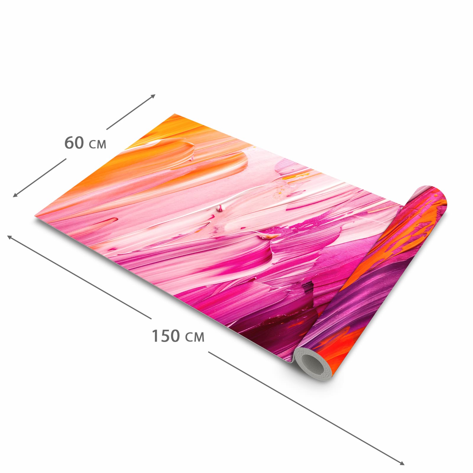 Küchenteppich mit Motiv Pinselstriche in der Grösse 80x300 cm für sichere Aufbewahrung