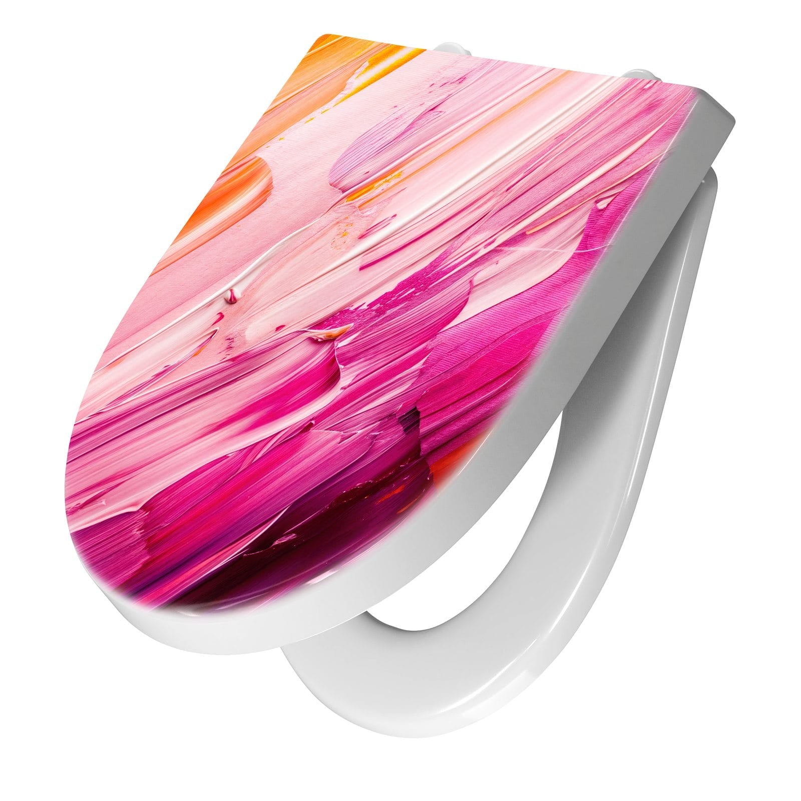 WC-Sitz mit Absenkautomatik Pinselstriche