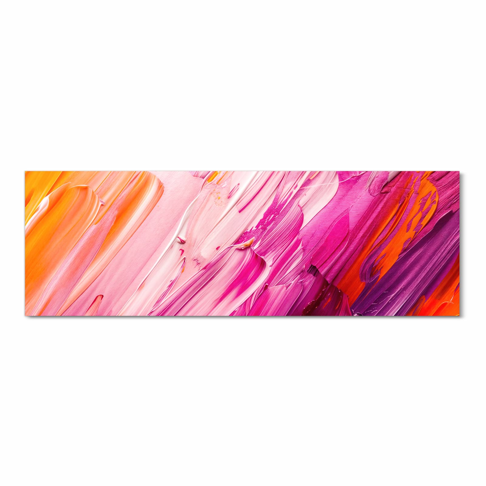 Pflegeleichter Küchenläufer mit Motiv Pinselstriche in Frontansicht