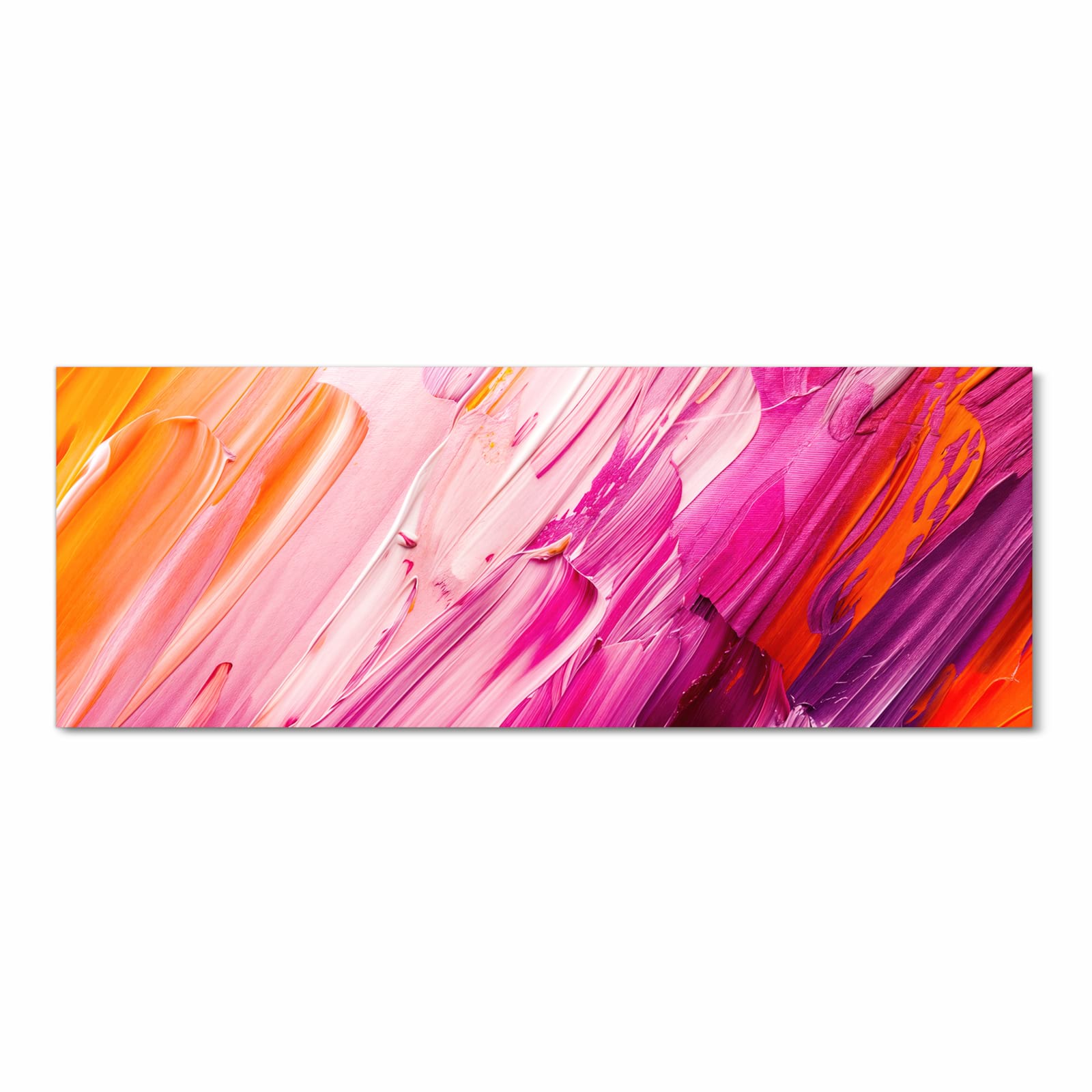 Bodenschonender rutschfester Küchenteppich mit Motiv Pinselstriche in Frontansicht