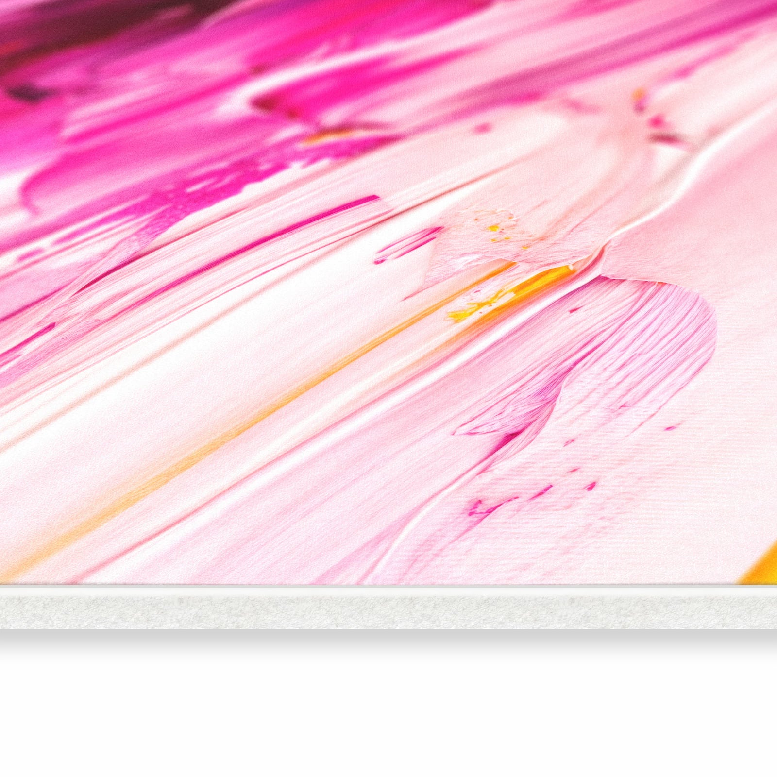 Bodenschonender rutschfester Küchenläufer mit Motiv Pinselstriche in seitlicher Ansicht