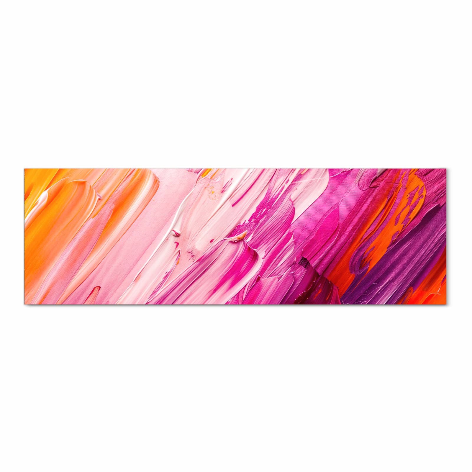 Langlebiger Läufer für Eingangsbereich mit Motiv Pinselstriche in Frontansicht