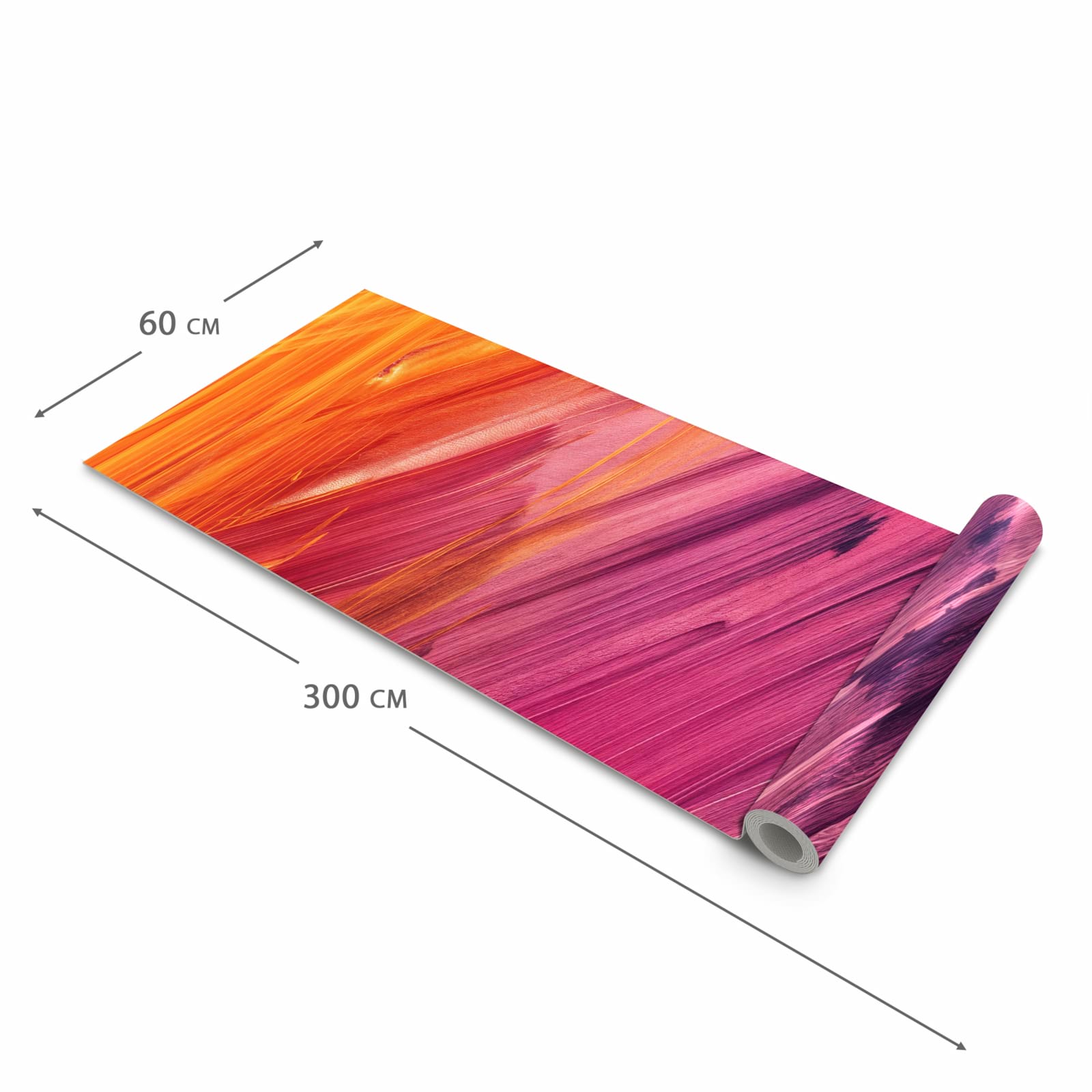 Waschbarer Küchenteppich mit Motiv Abstrakte Farben in der Größe 80x280 cm