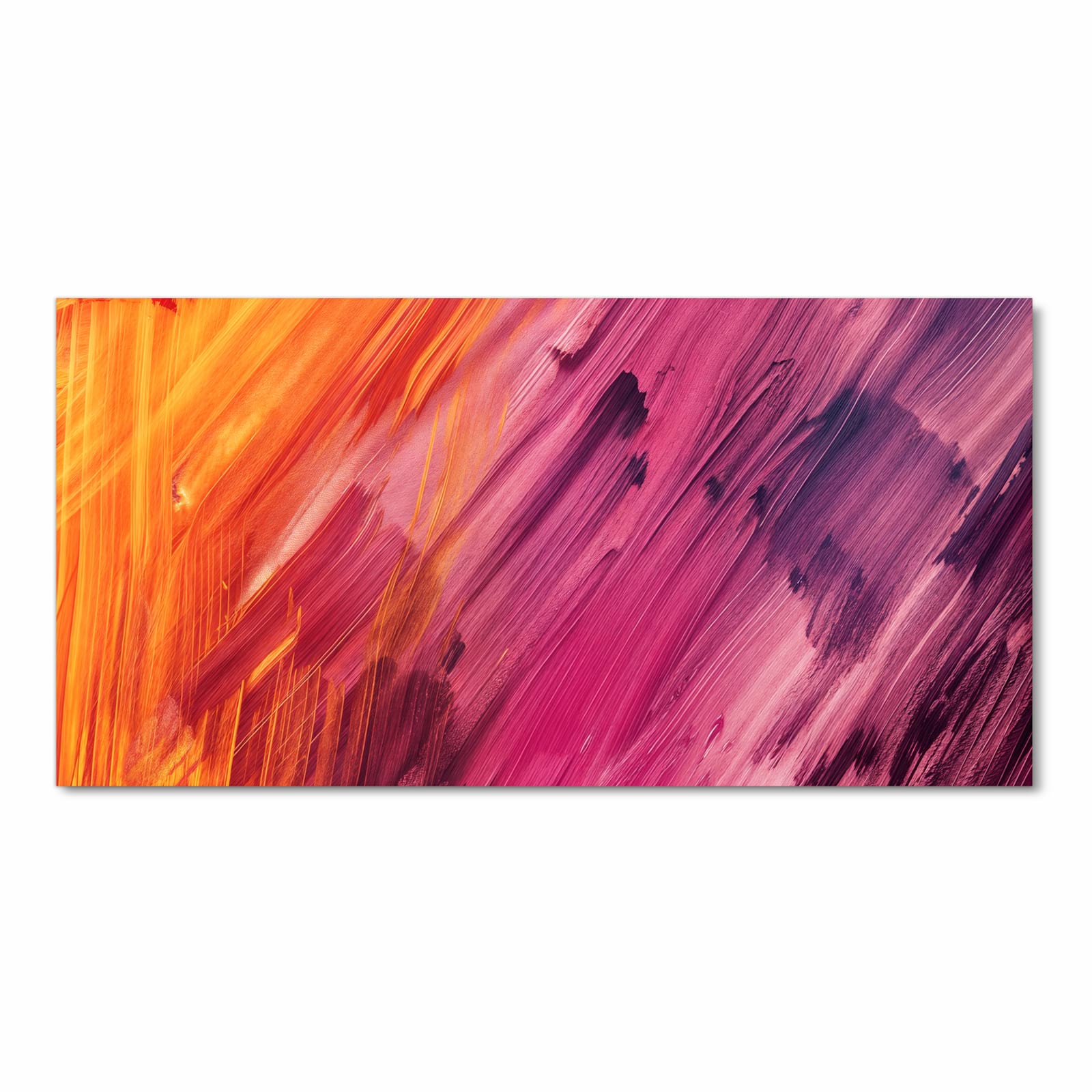 Geräuschdämpfender Küchenteppich mit Motiv Abstrakte Farben in Frontansicht