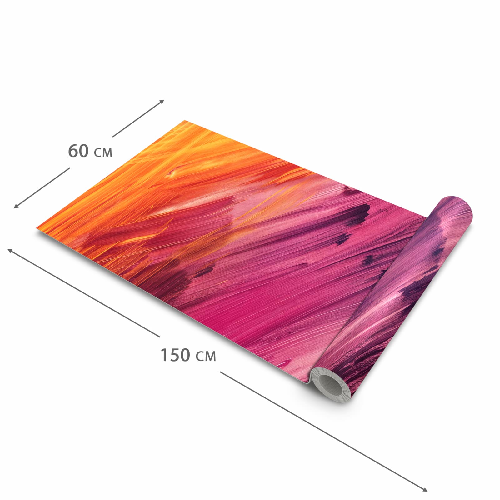 Pflegeleichter moderner Küchenläufer mit Motiv Abstrakte Farben in der Grösse 80x280 cm