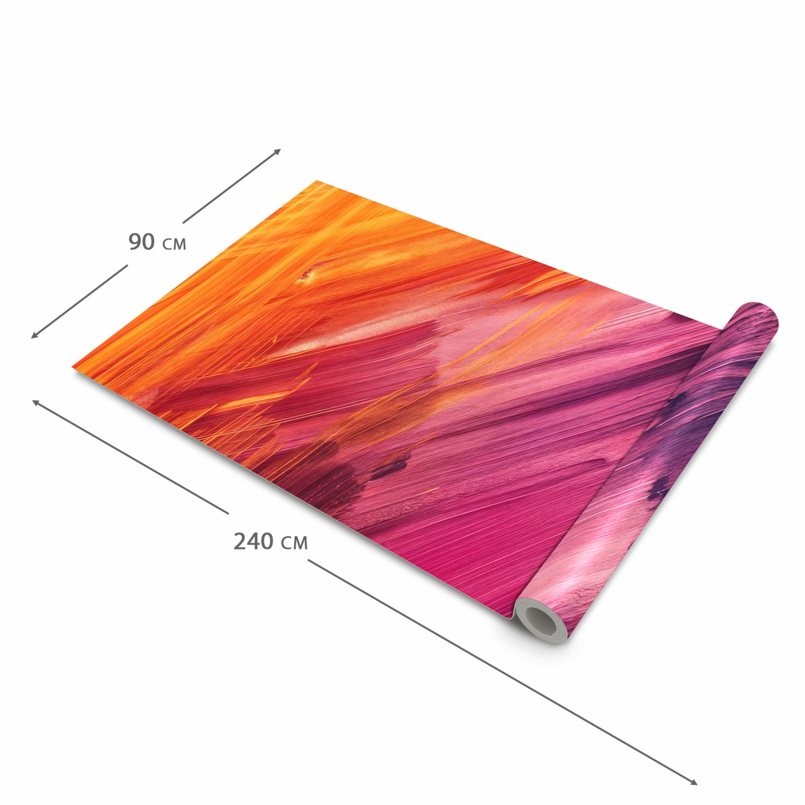 Farbbeständiger Läufer für die Küche mit Motiv Abstrakte Farben in der Grösse 80x280 cm