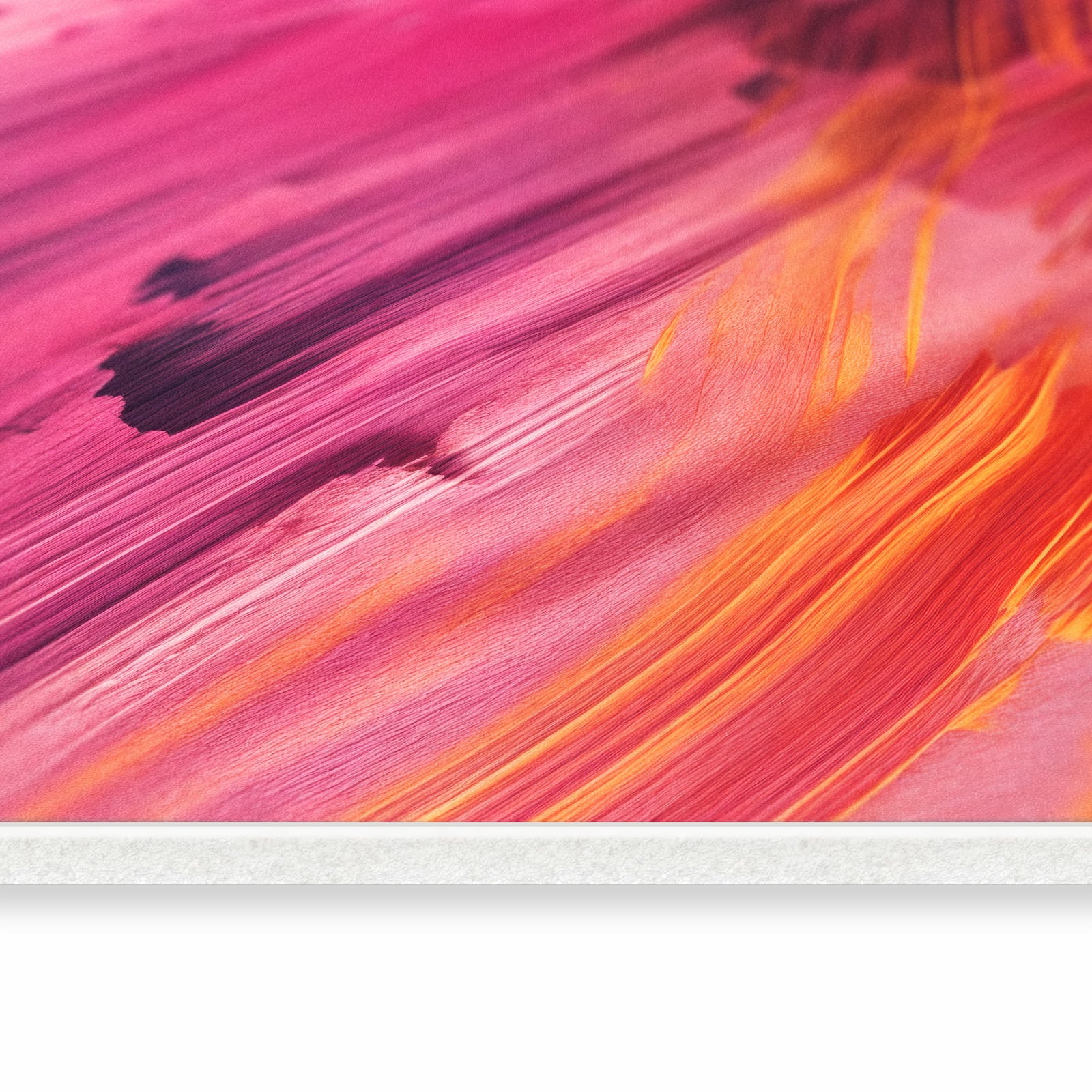 Waschbarer Küchenläufer mit Motiv Abstrakte Farben in seitlicher Ansicht für Ordnung