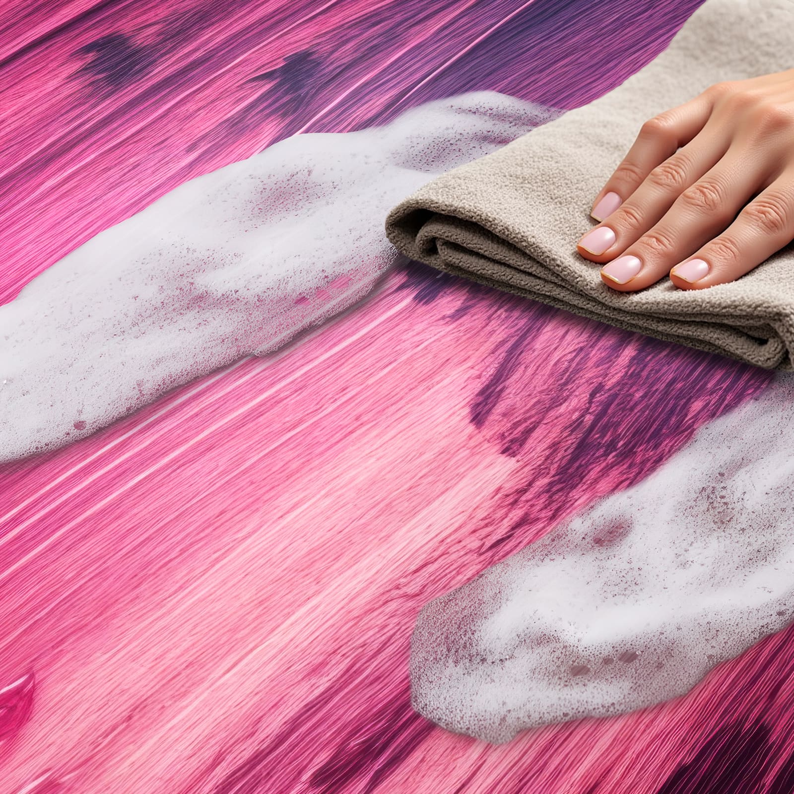 Wasserabweisender Küchenteppich mit Motiv Abstrakte Farben - einfach zu reinigen