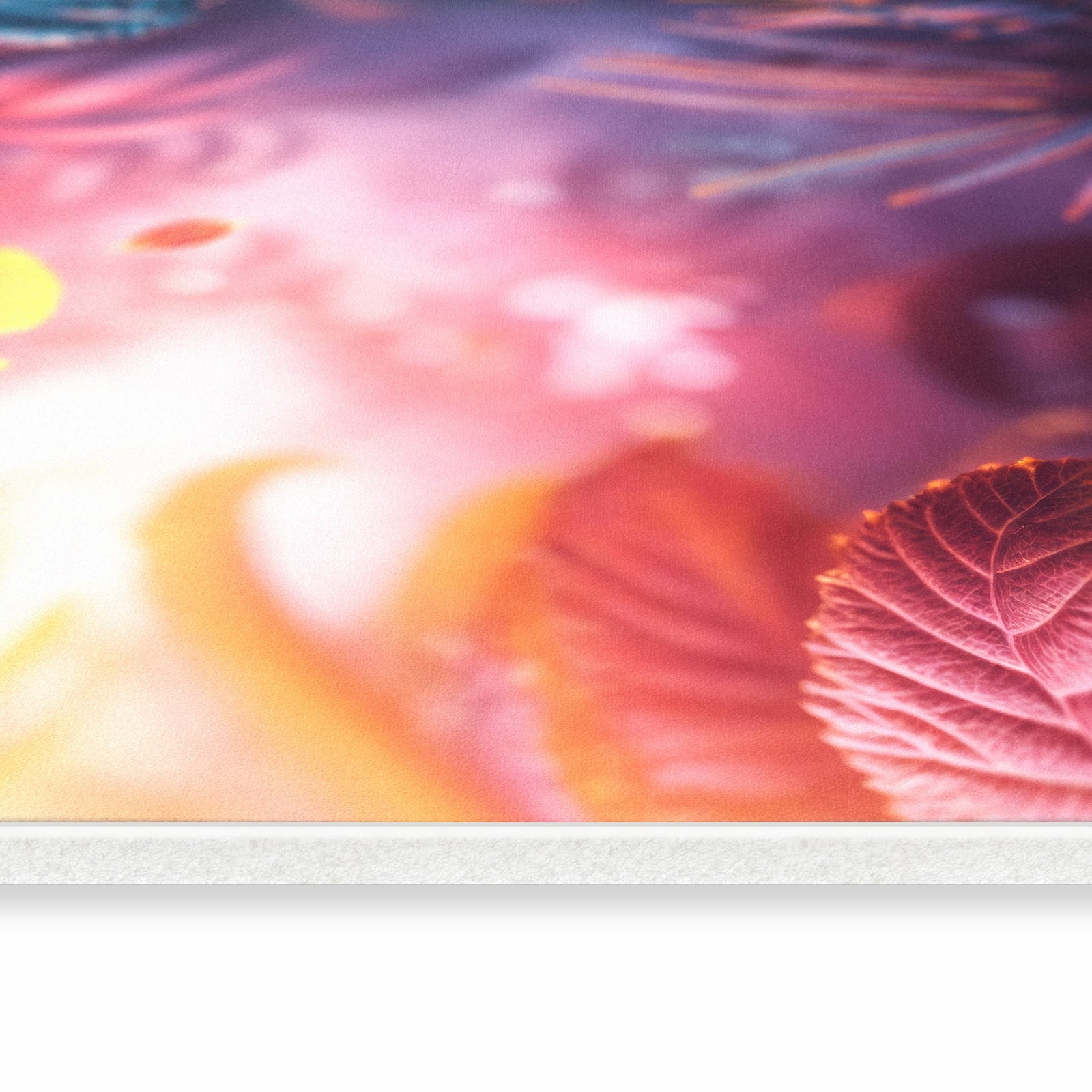 Bodenschonender Küchenläufer mit Motiv Lichtdurchfluteter Dschungel in seitlicher Ansicht