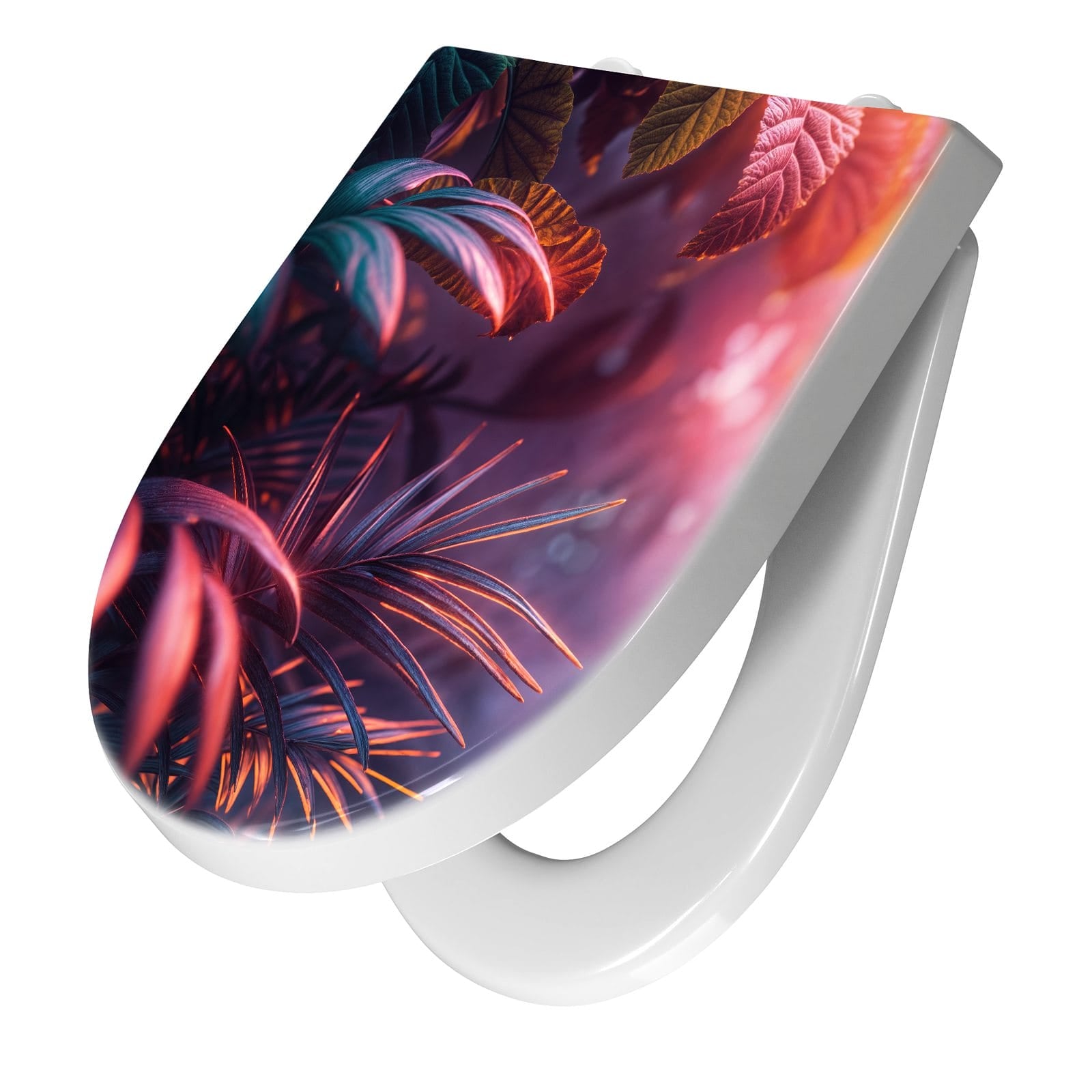 WC-Sitz mit Absenkautomatik Lichtdurchfluteter Dschungel