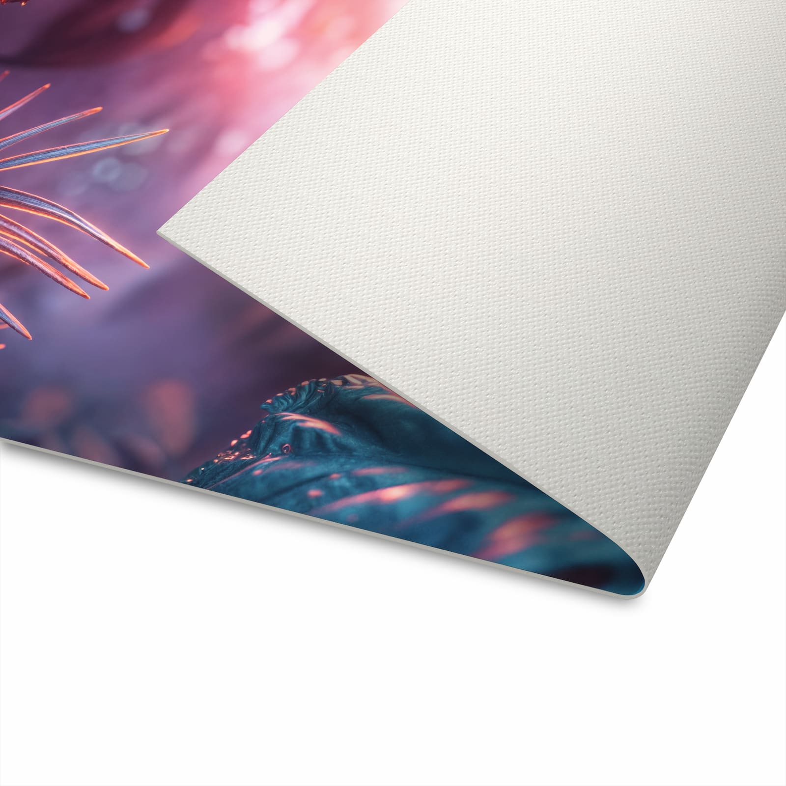 Hygienischer großer Küchenteppich mit Motiv Lichtdurchfluteter Dschungel in der Unterseite