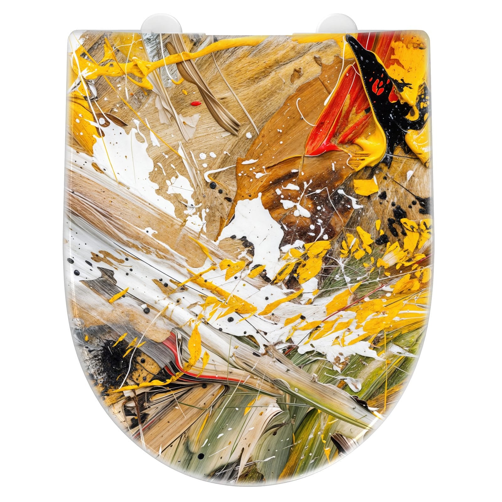WC-Sitz mit Absenkautomatik Abstrakte Malerei
