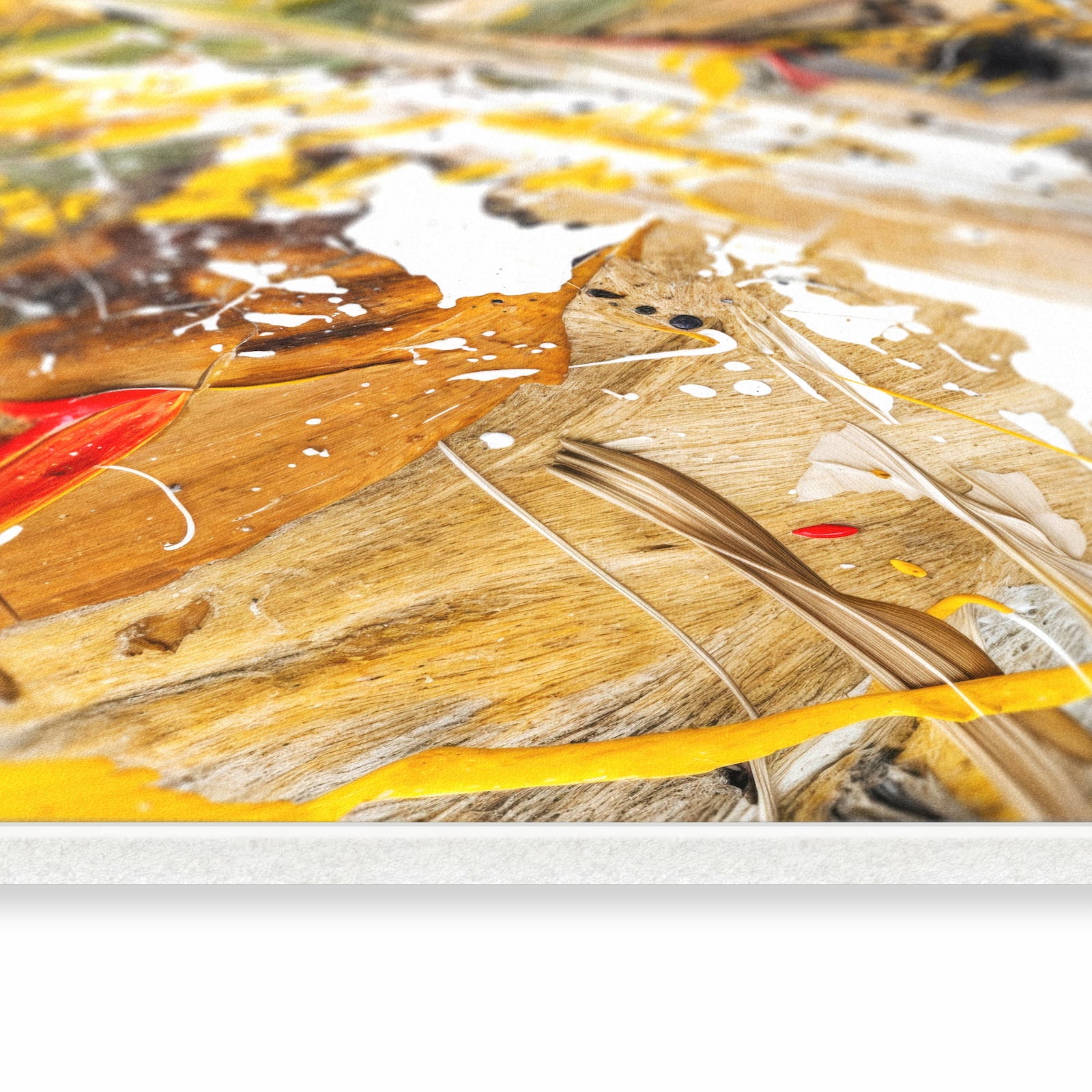 Rutschfester Küchenteppich mit Motiv Abstrakte Malerei in seitlicher Ansicht