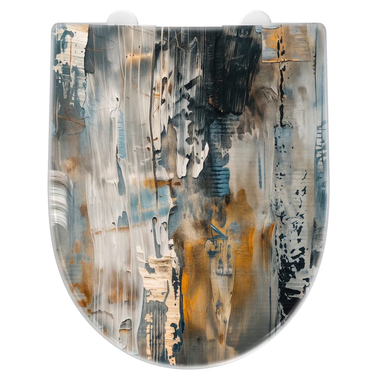 WC-Sitz mit Absenkautomatik Abstrakte Kunstwerke