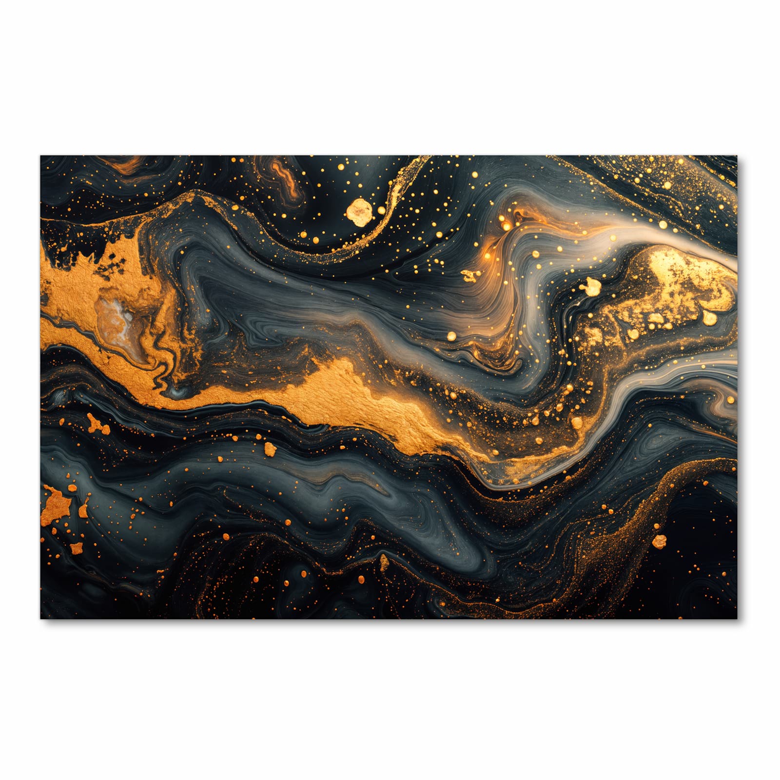 Küchenteppich mit Motiv Abstrakter Wirbel in Frontansicht für sichere Aufbewahrung